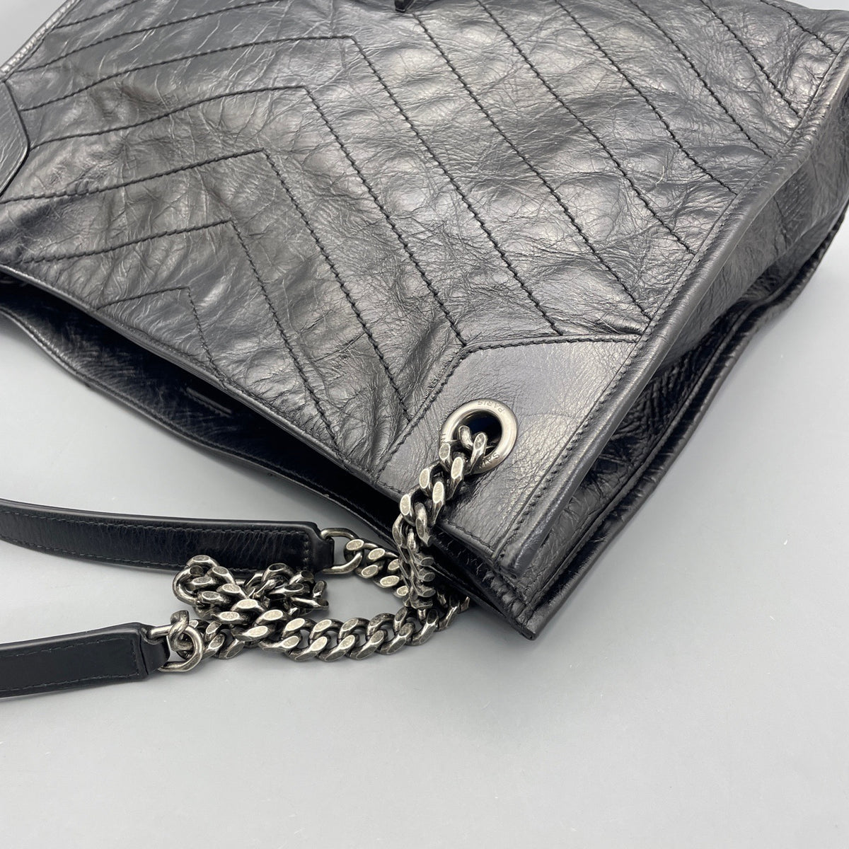 Saint Laurent - Niki Tote Bag - Leather - Black - (small)