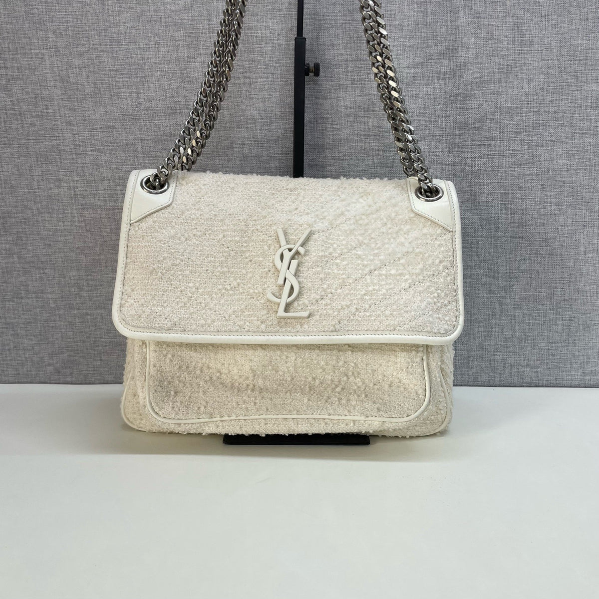 Saint Laurent - Niki - Tweed - White - (medium)