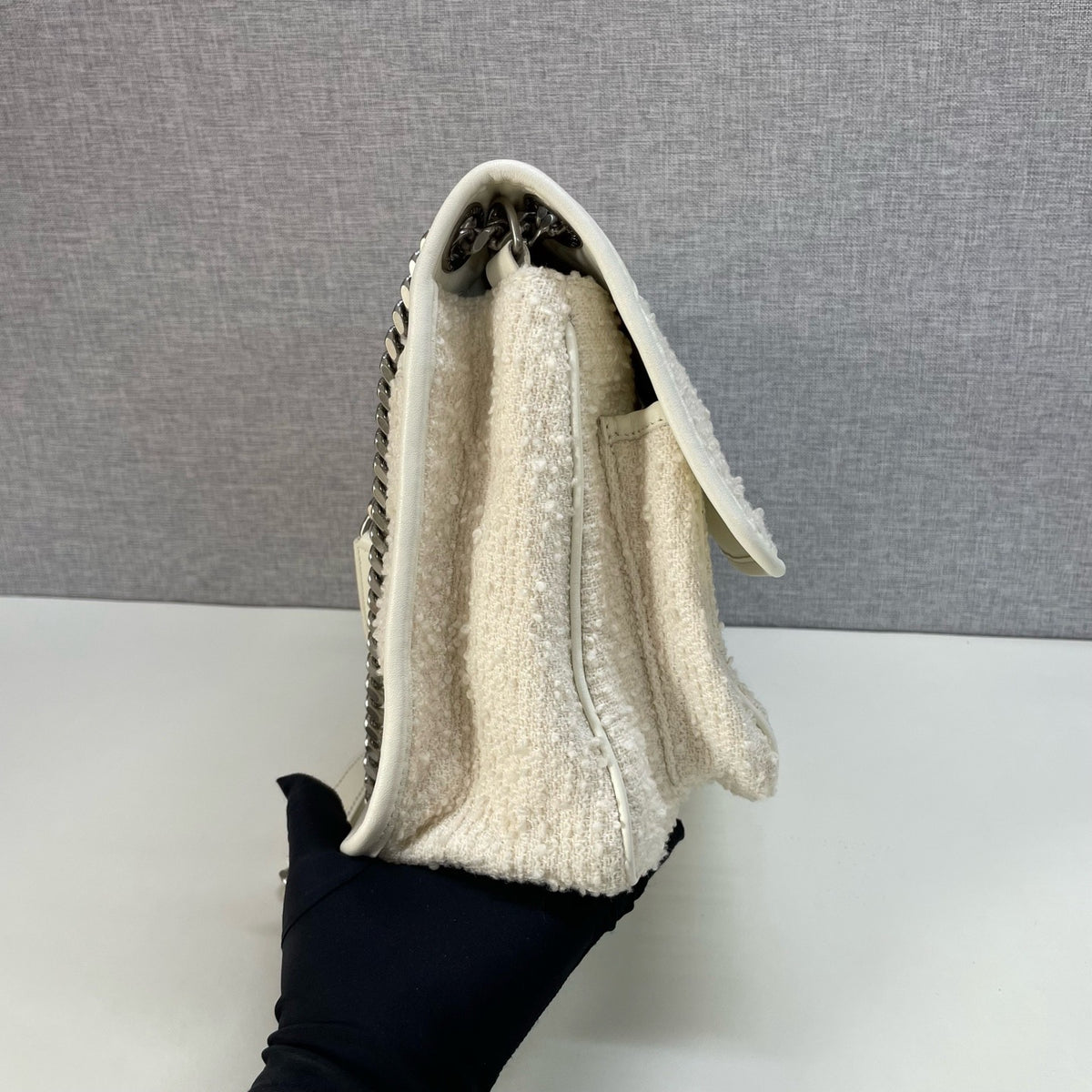 Saint Laurent - Niki - Tweed - White - (medium)