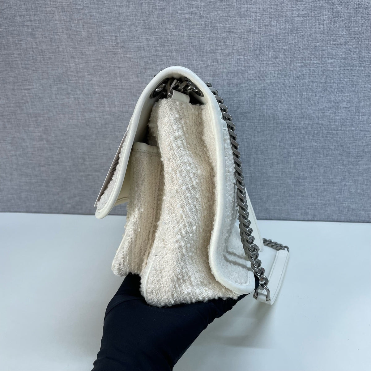 Saint Laurent - Niki - Tweed - White - (medium)