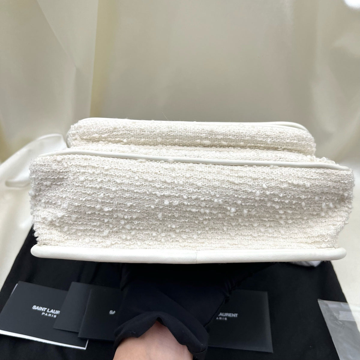 Saint Laurent - Niki - Tweed - White - (Small)