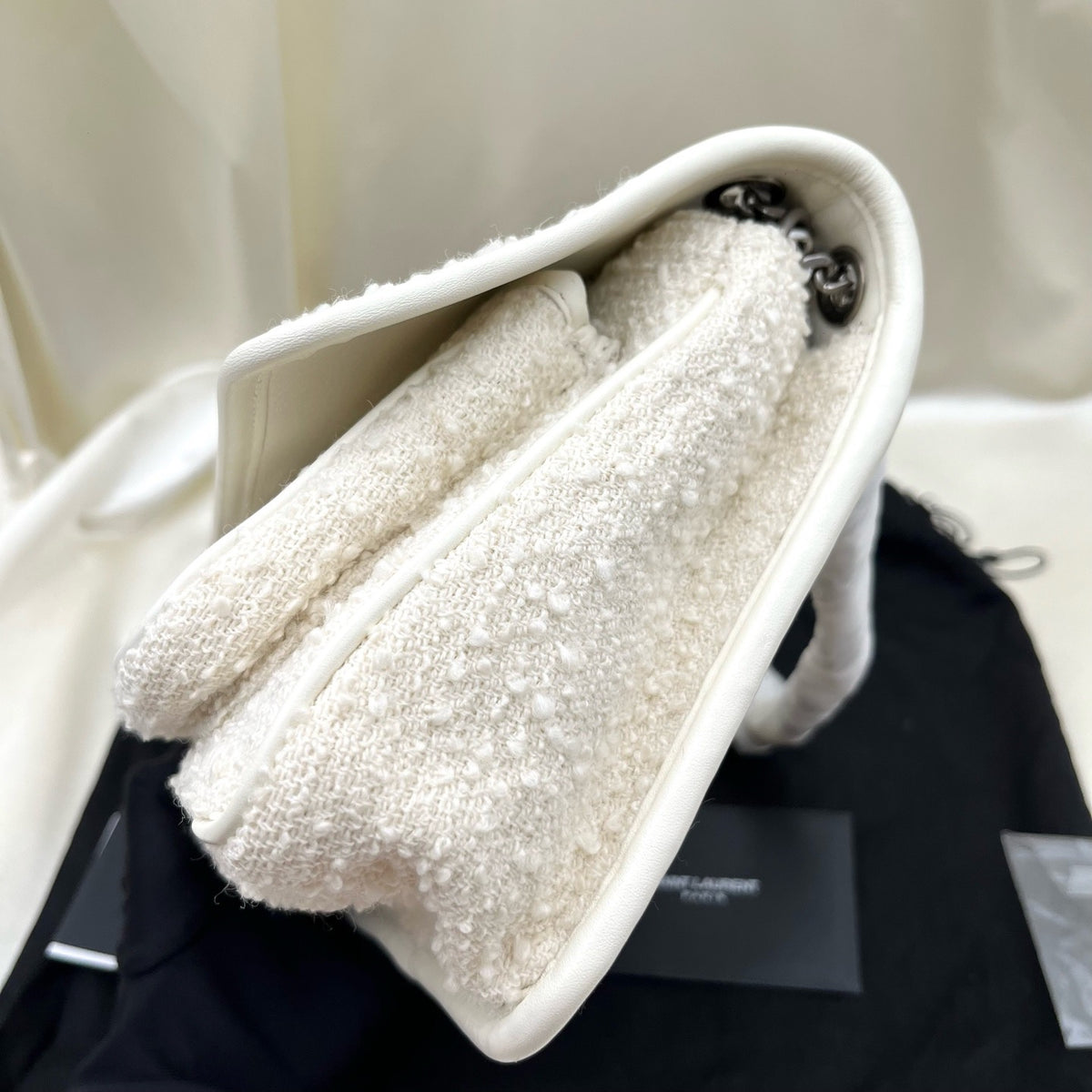 Saint Laurent - Niki - Tweed - White - (Small)