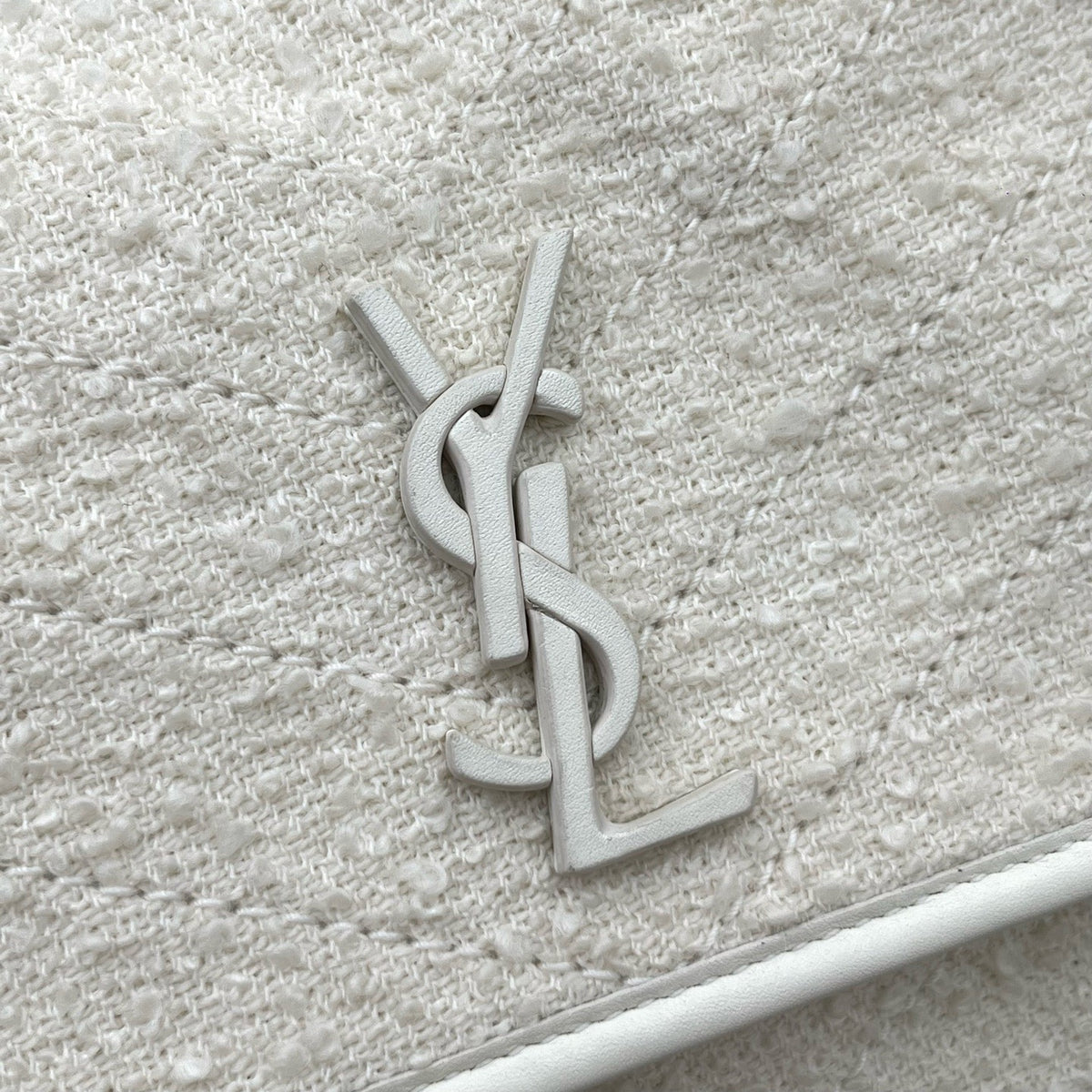 Saint Laurent - Niki - Tweed - White - (Small)