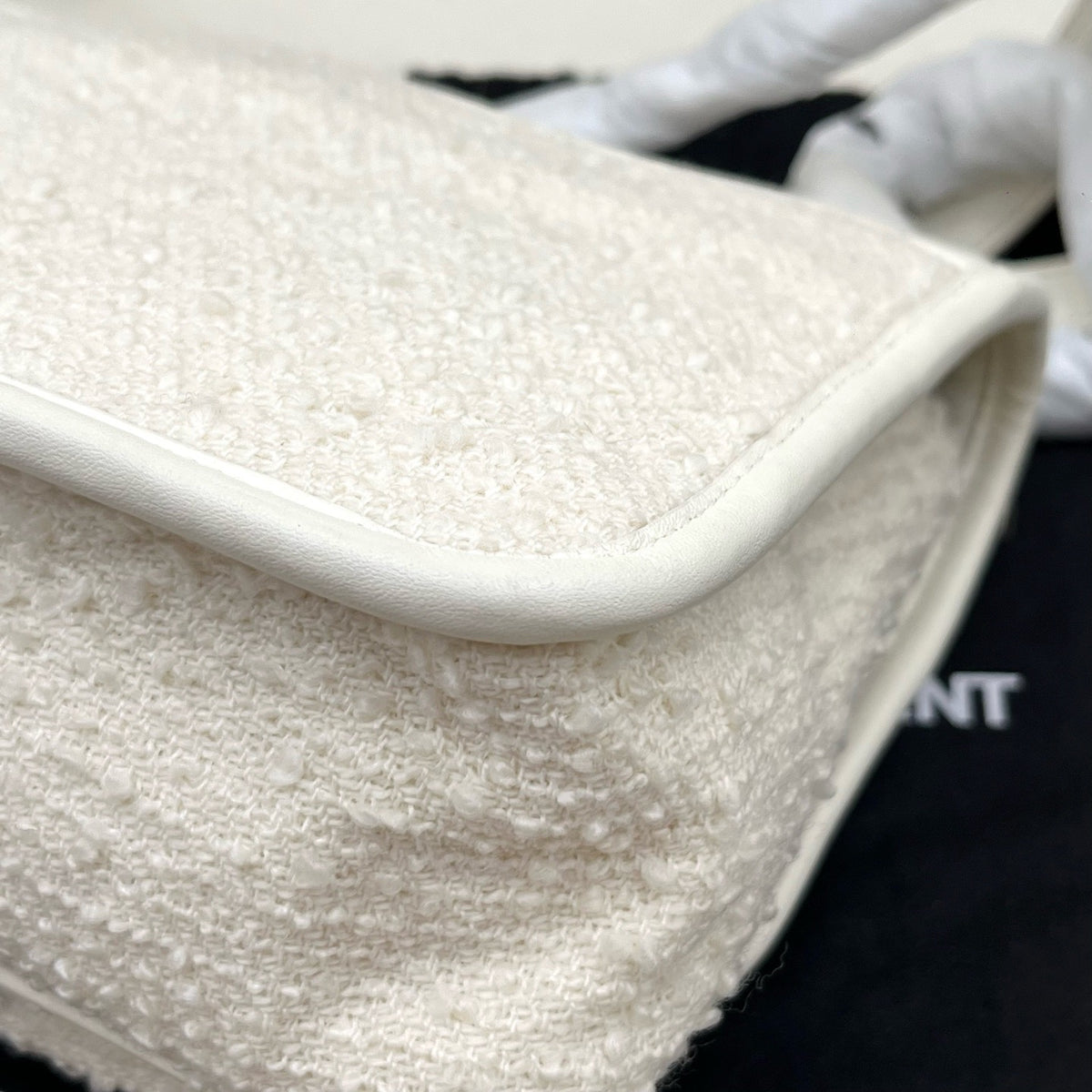 Saint Laurent - Niki - Tweed - White - (Small)