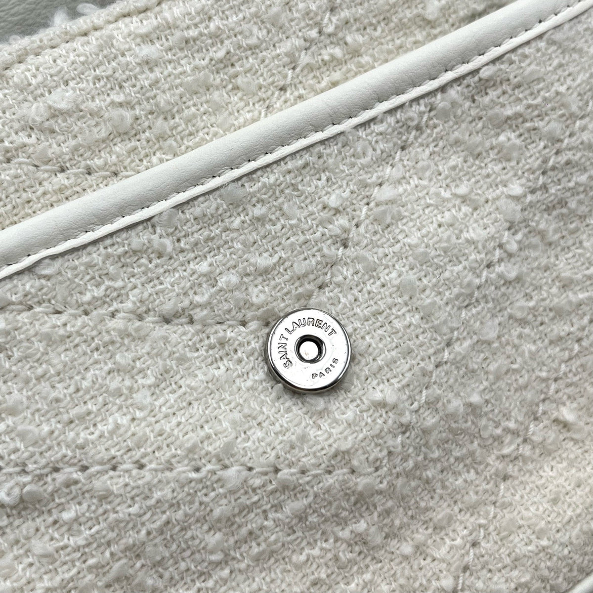 Saint Laurent - Niki - Tweed - White - (Small)