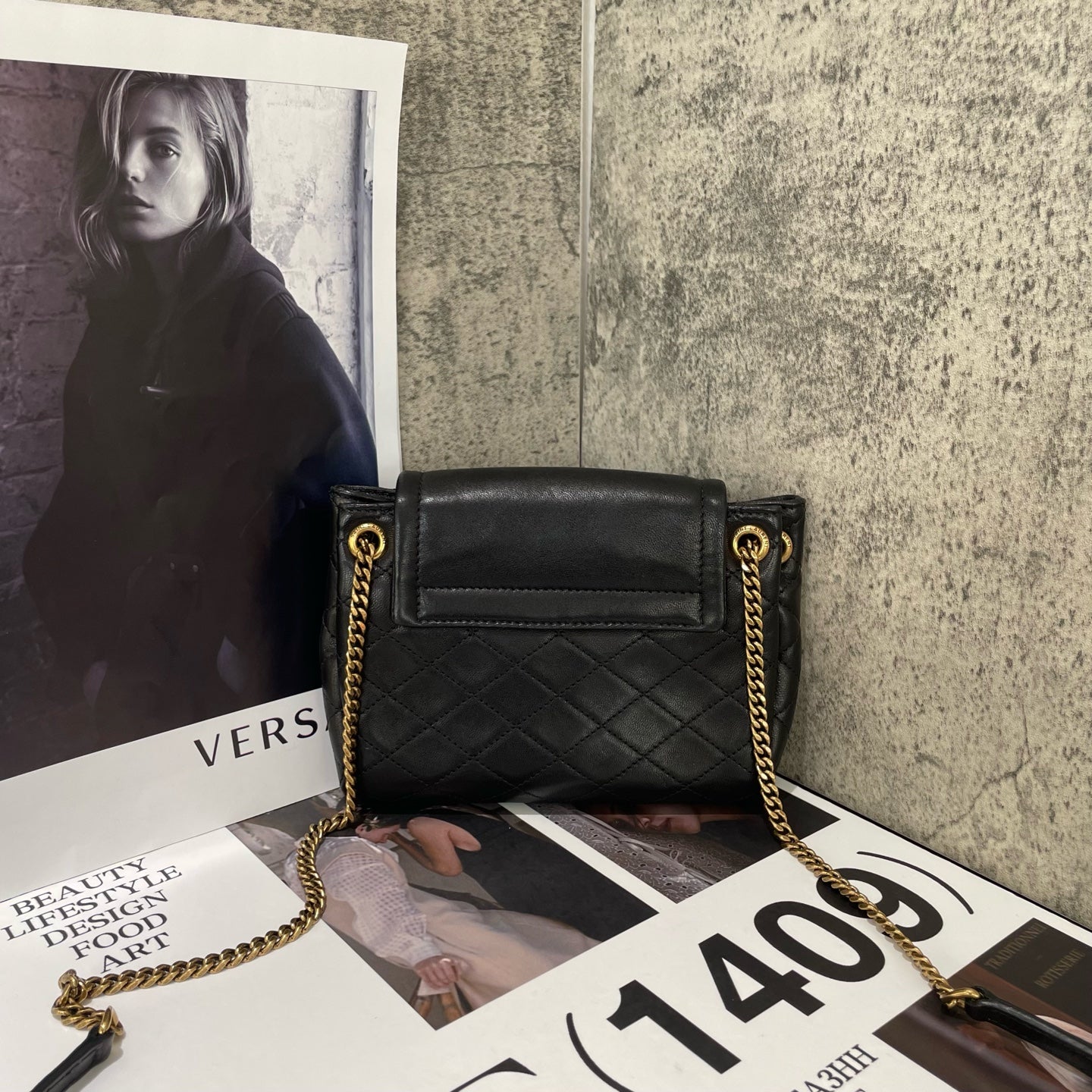 Saint Laurent - Nolita Chain Bag - Leather - Black with Gold-Tone Hardware - (mini)