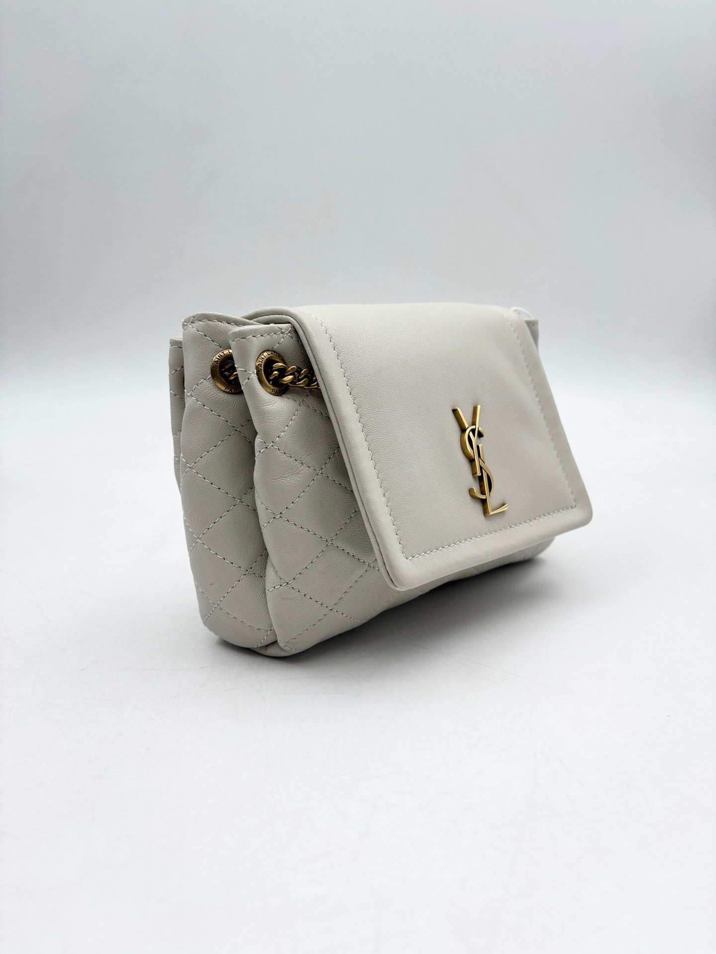 Saint Laurent - Nolita - Lambskin leather - White - (Mini)