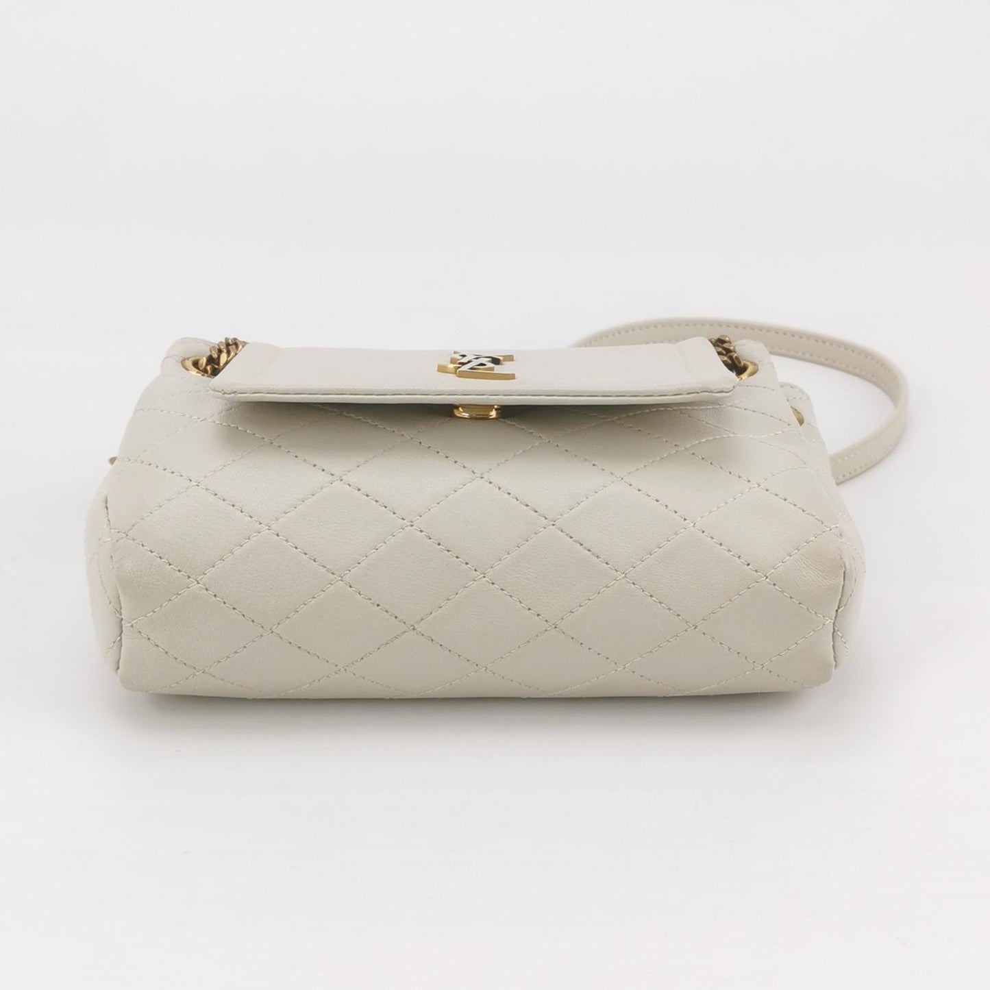 Saint Laurent - Nolita Mini - Quilted lambskin leather - Light Grey - (mini)