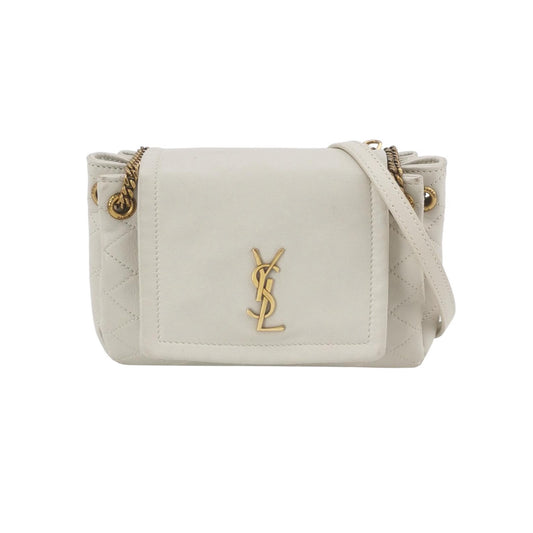 Saint Laurent - Nolita Mini - Quilted lambskin leather - Light Grey - (mini)