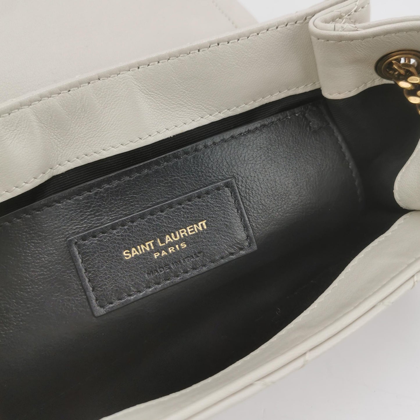 Saint Laurent - Nolita Mini - Quilted lambskin leather - Light Grey - (mini)