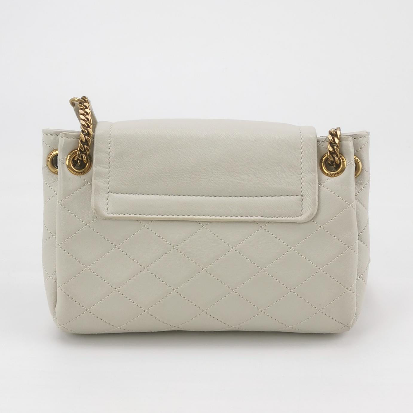 Saint Laurent - Nolita Mini - Quilted lambskin leather - Light Grey - (mini)