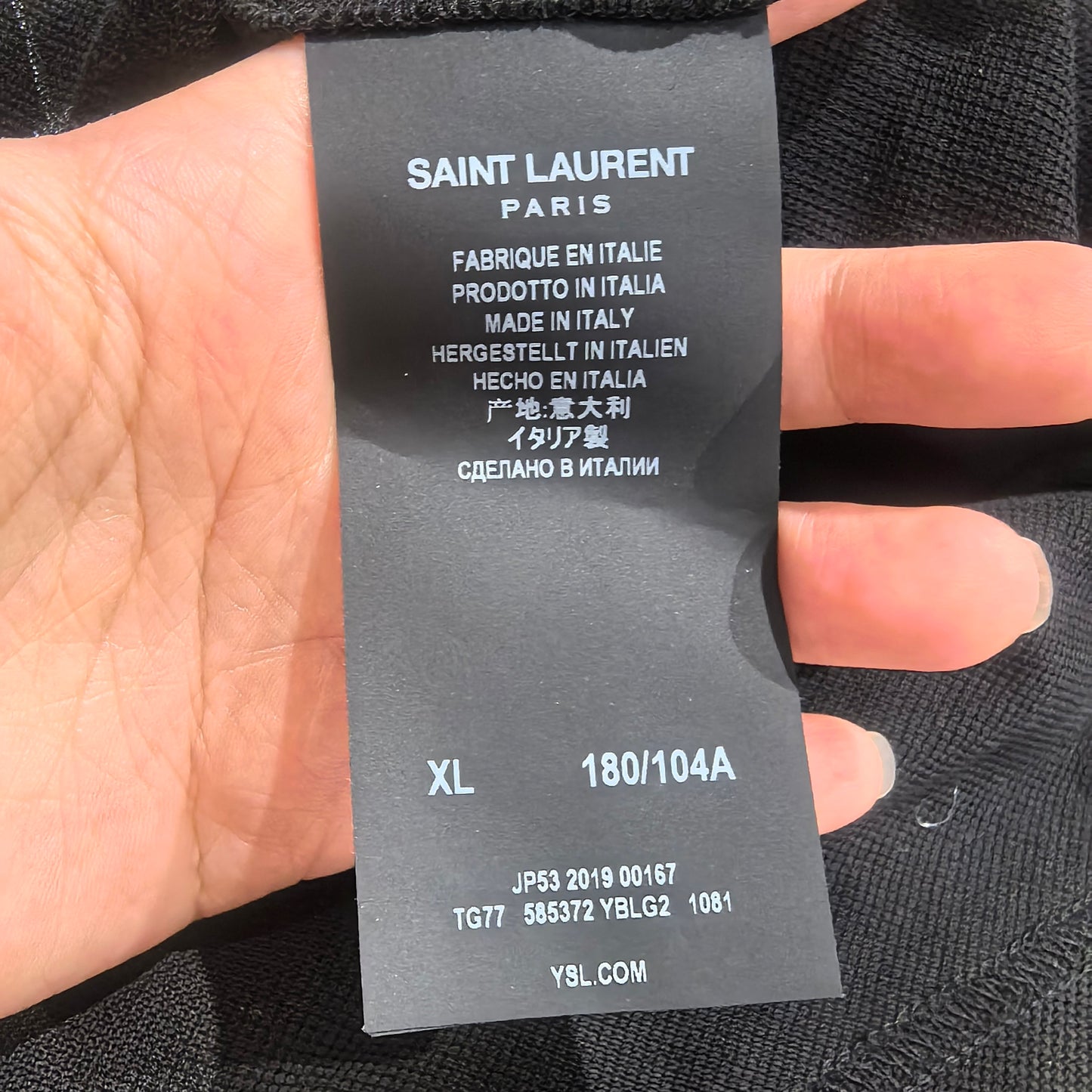 Saint Laurent - Other - Cotton - Black - (XL)