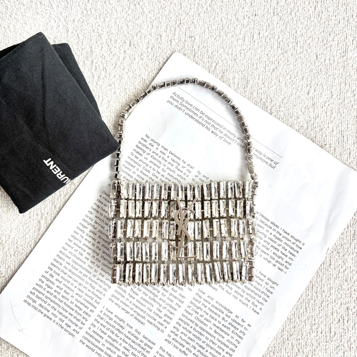 Saint Laurent - Other - Glitter - Silver - (mini)
