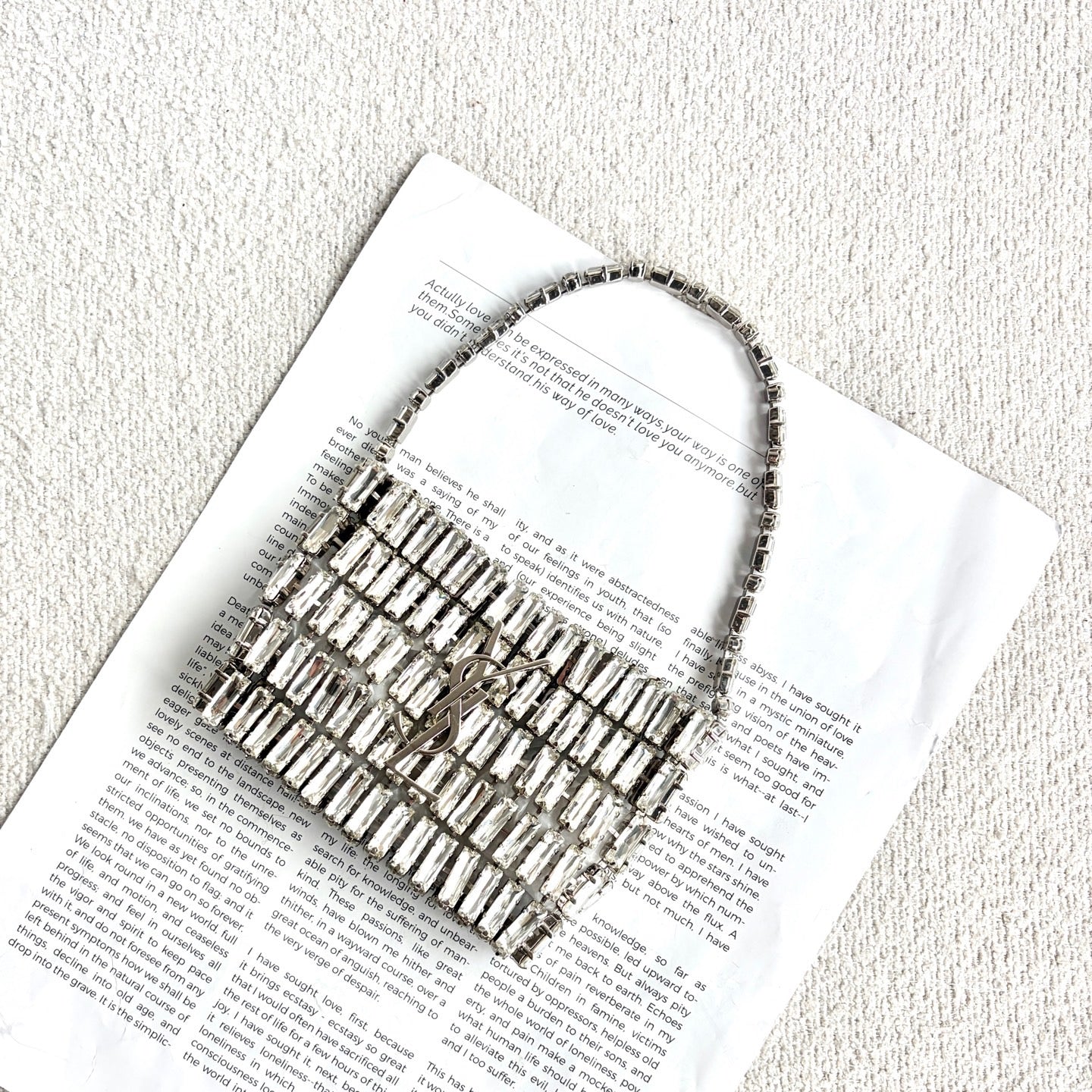 Saint Laurent - Other - Glitter - Silver - (mini)