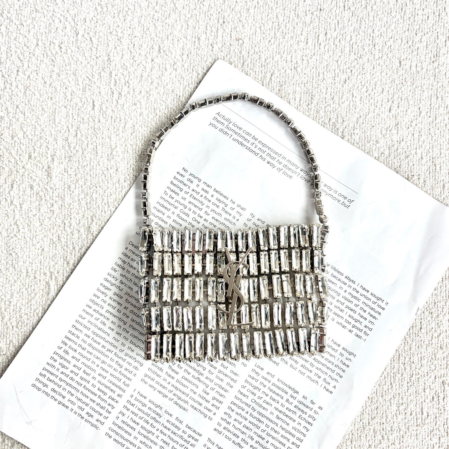 Saint Laurent - Other - Glitter - Silver - (mini)
