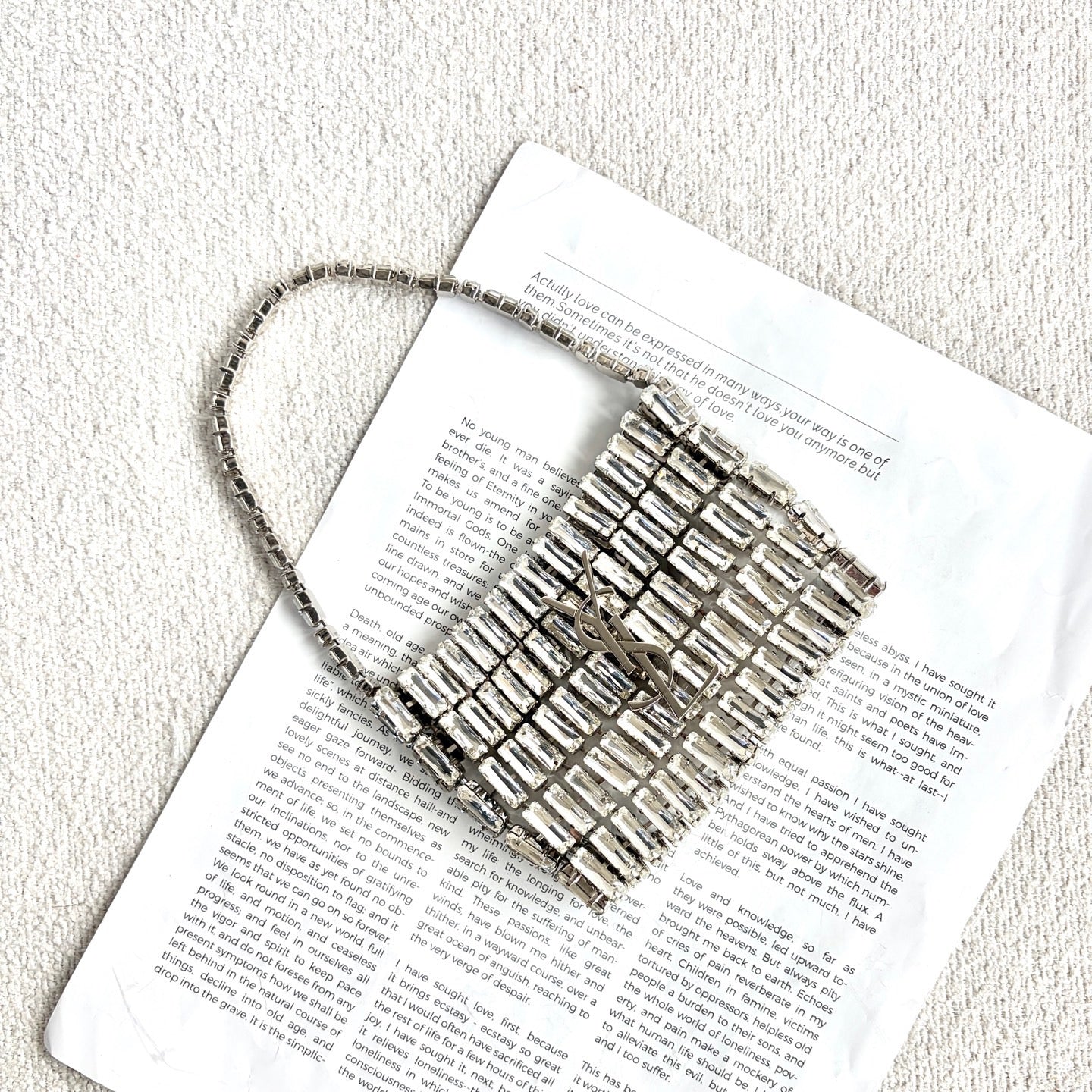 Saint Laurent - Other - Glitter - Silver - (mini)