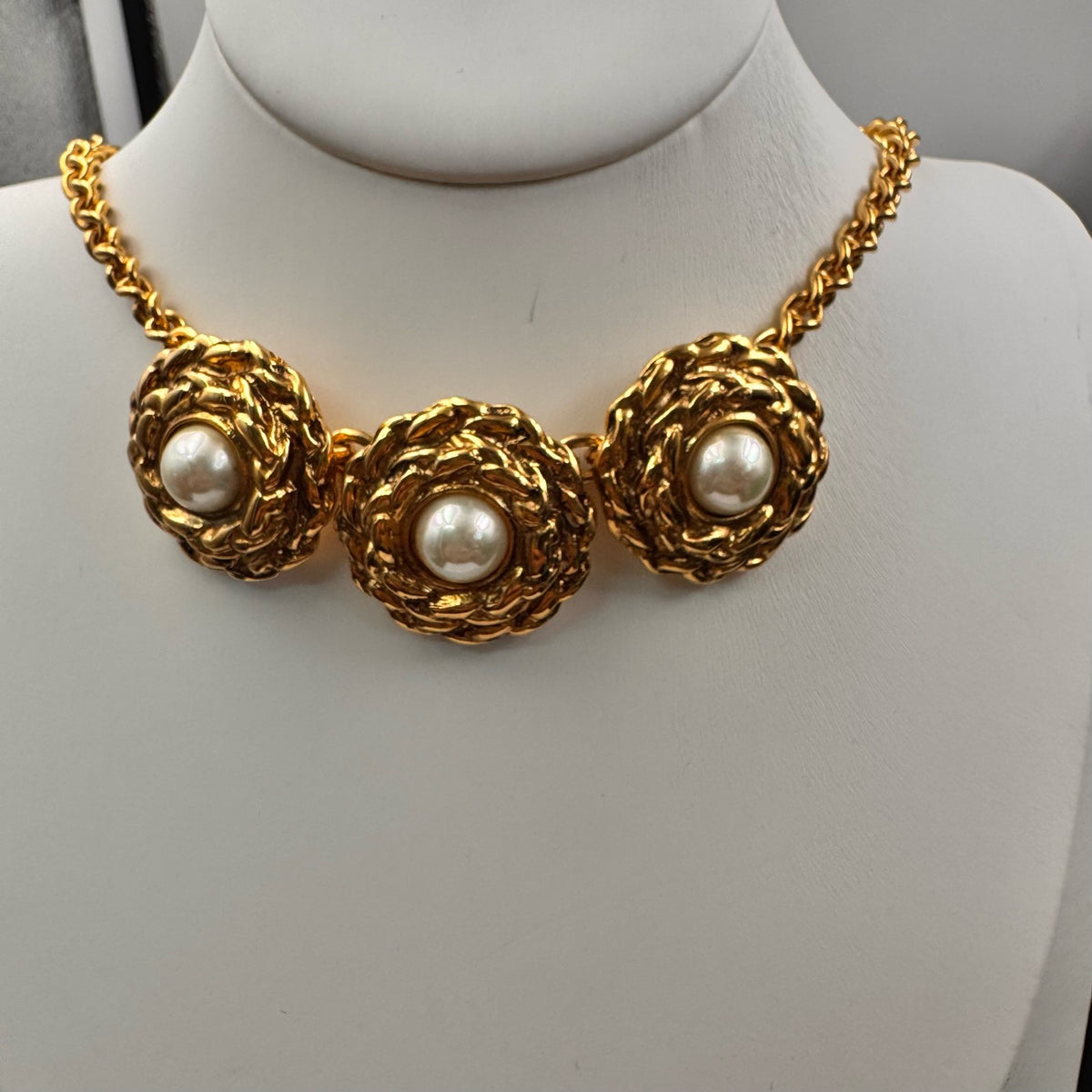 Saint Laurent - Other - Gold-tone metal with pearl accents - Gold