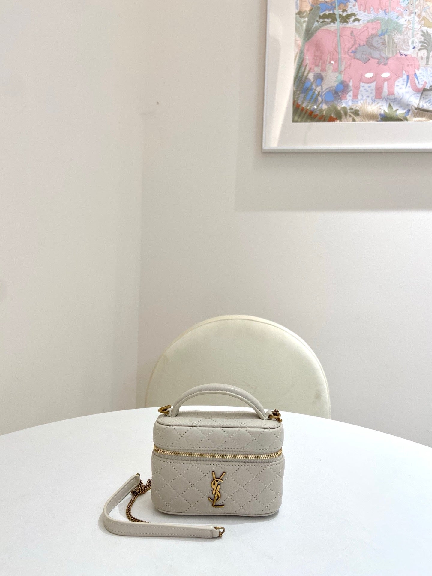 Saint Laurent - Other - Leather - Beige - (mini)