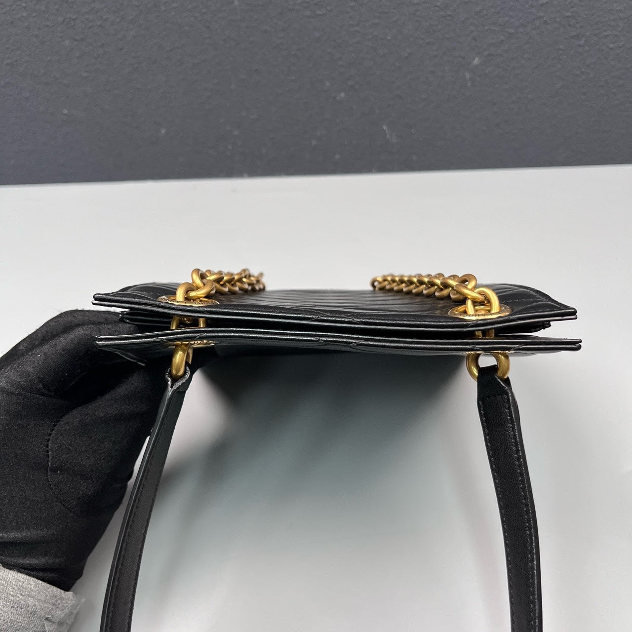 Saint Laurent - Other - Leather - Black with Gold-Tone Hardware - (mini)
