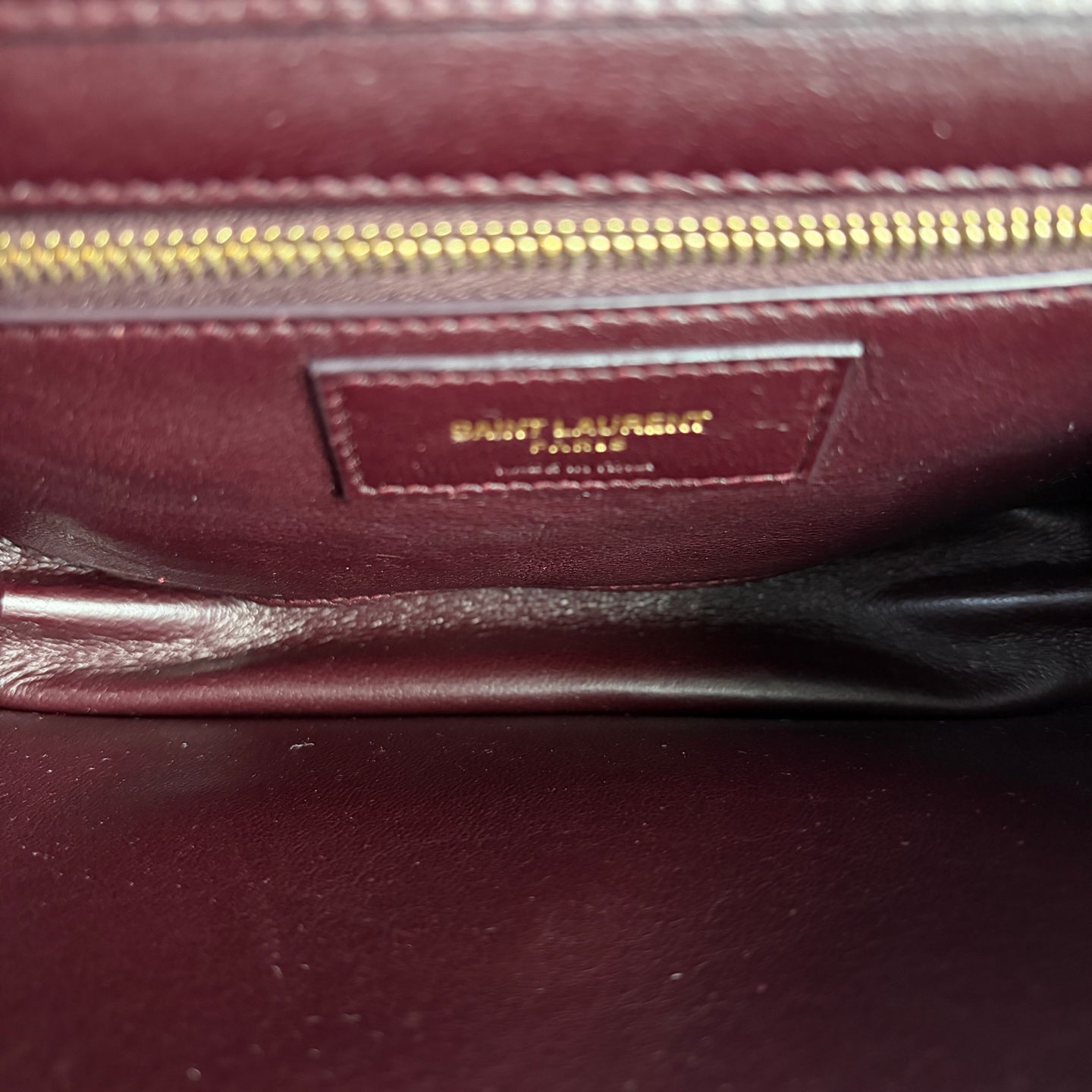 Saint Laurent - Other - Leather - Burgundy - (mini)