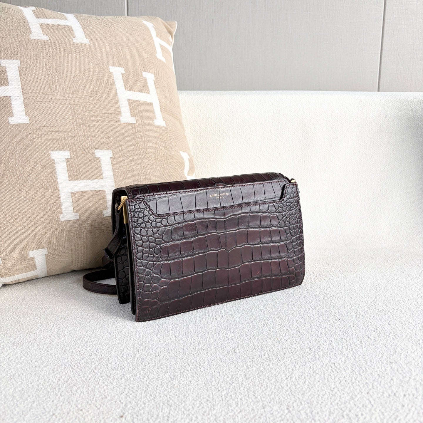 Saint Laurent - Other - Leather - Burgundy - (mini)