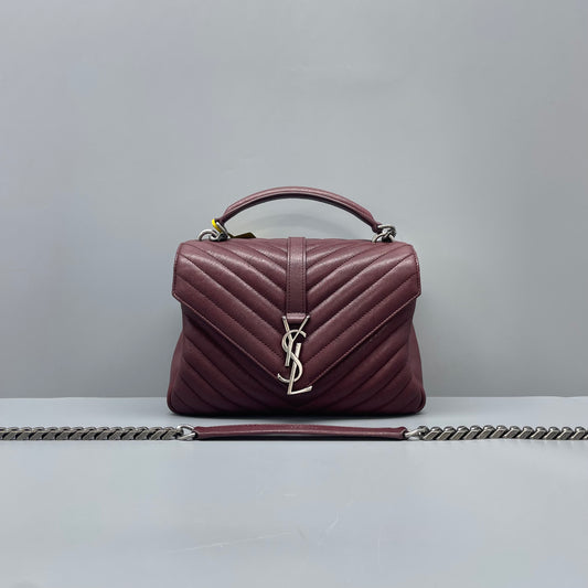 Saint Laurent - Other - Leather - Burgundy - (Small)