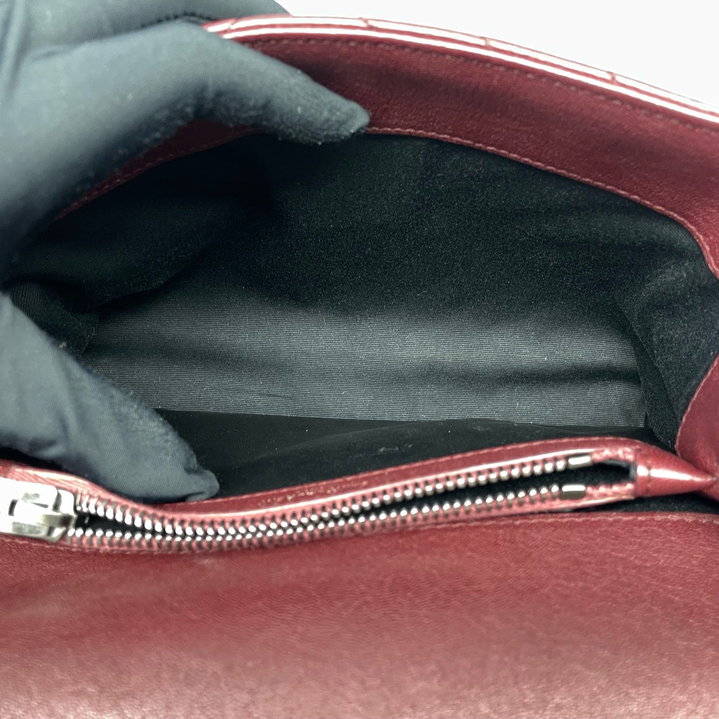 Saint Laurent - Other - Leather - Burgundy - (Small)