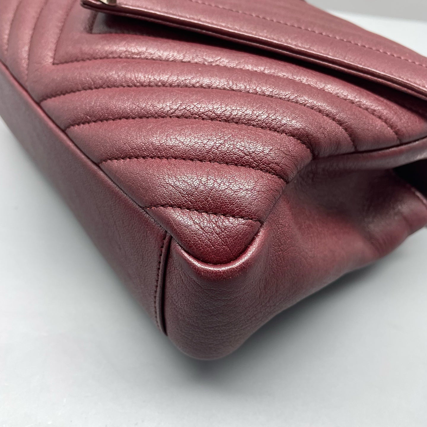 Saint Laurent - Other - Leather - Burgundy - (Small)