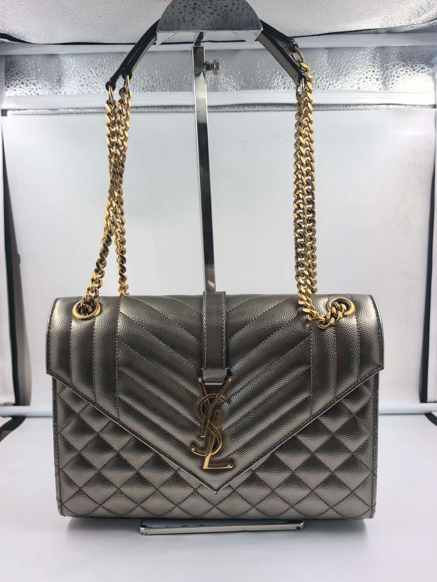 Saint Laurent - Other - Leather - Gold - (small)