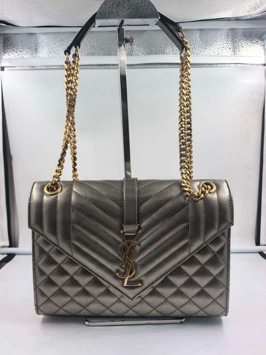 Saint Laurent - Other - Leather - Gold - (small)