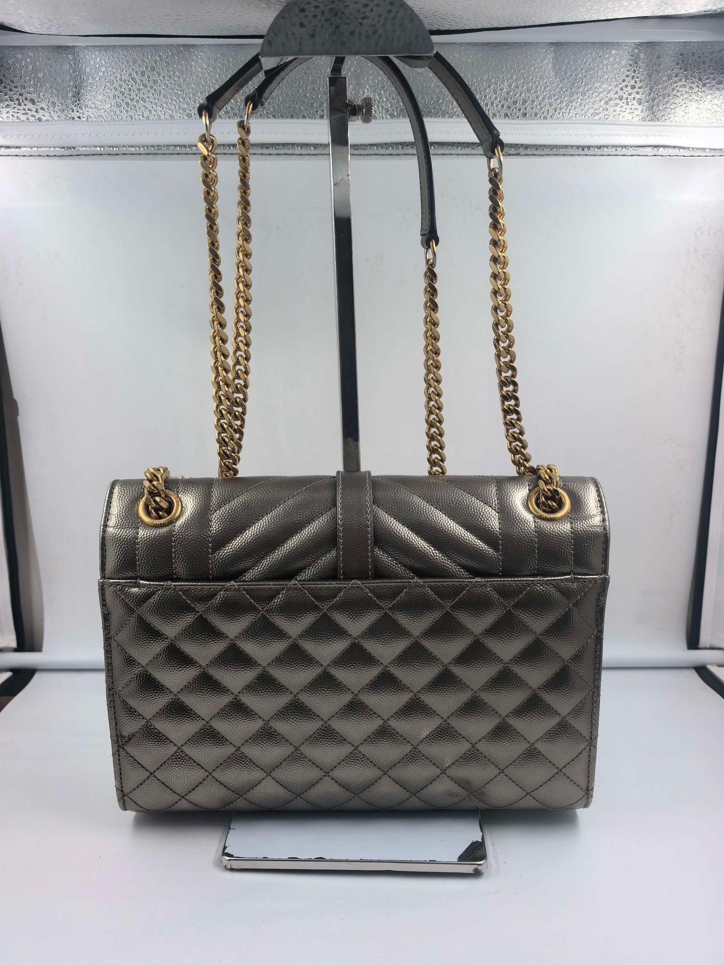 Saint Laurent - Other - Leather - Gold - (small)