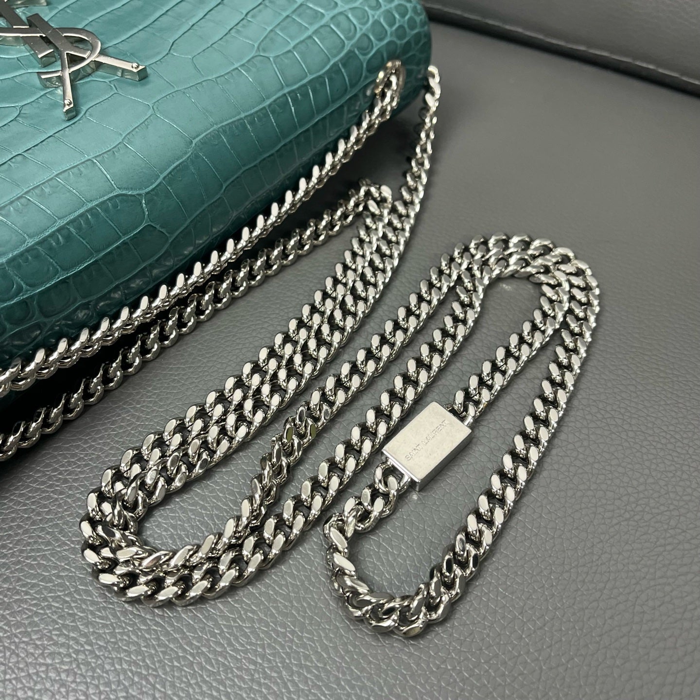 Saint Laurent - Other - Leather - Green - (mini)