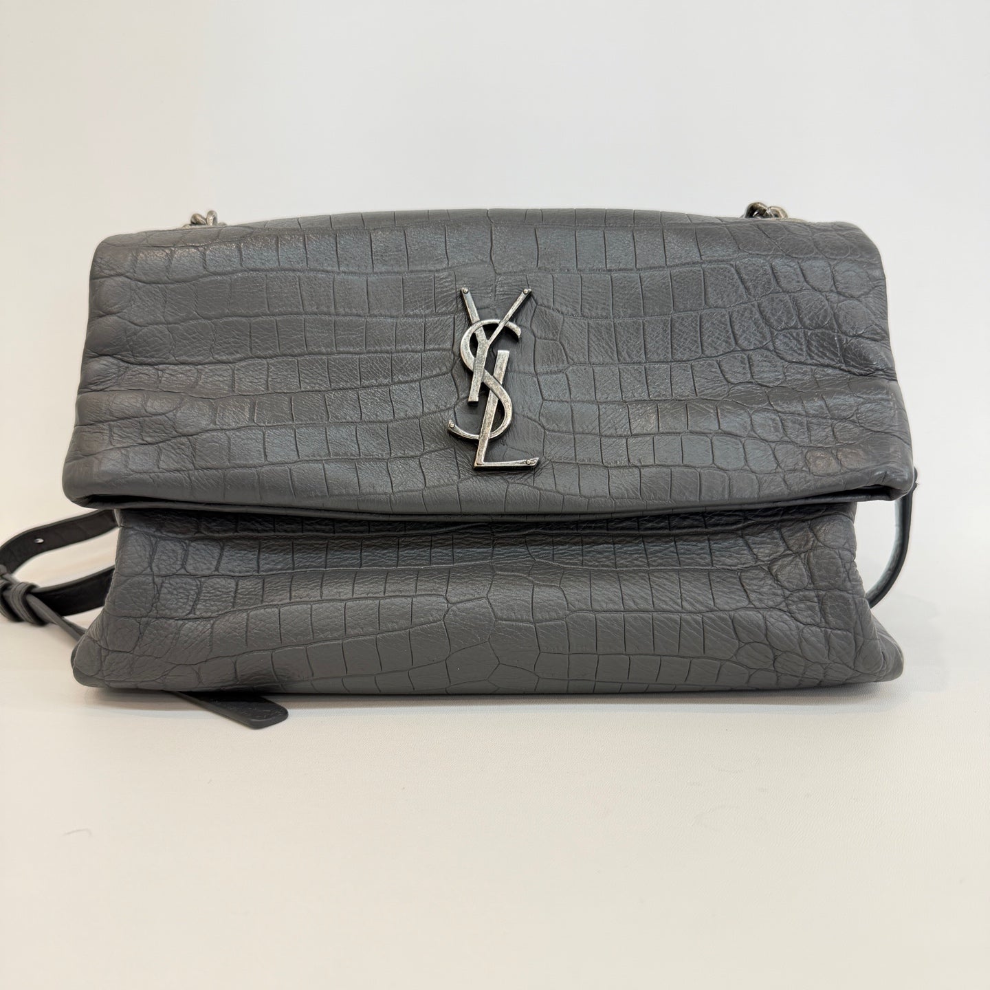 Saint Laurent - Other - Leather - Grey - (medium)