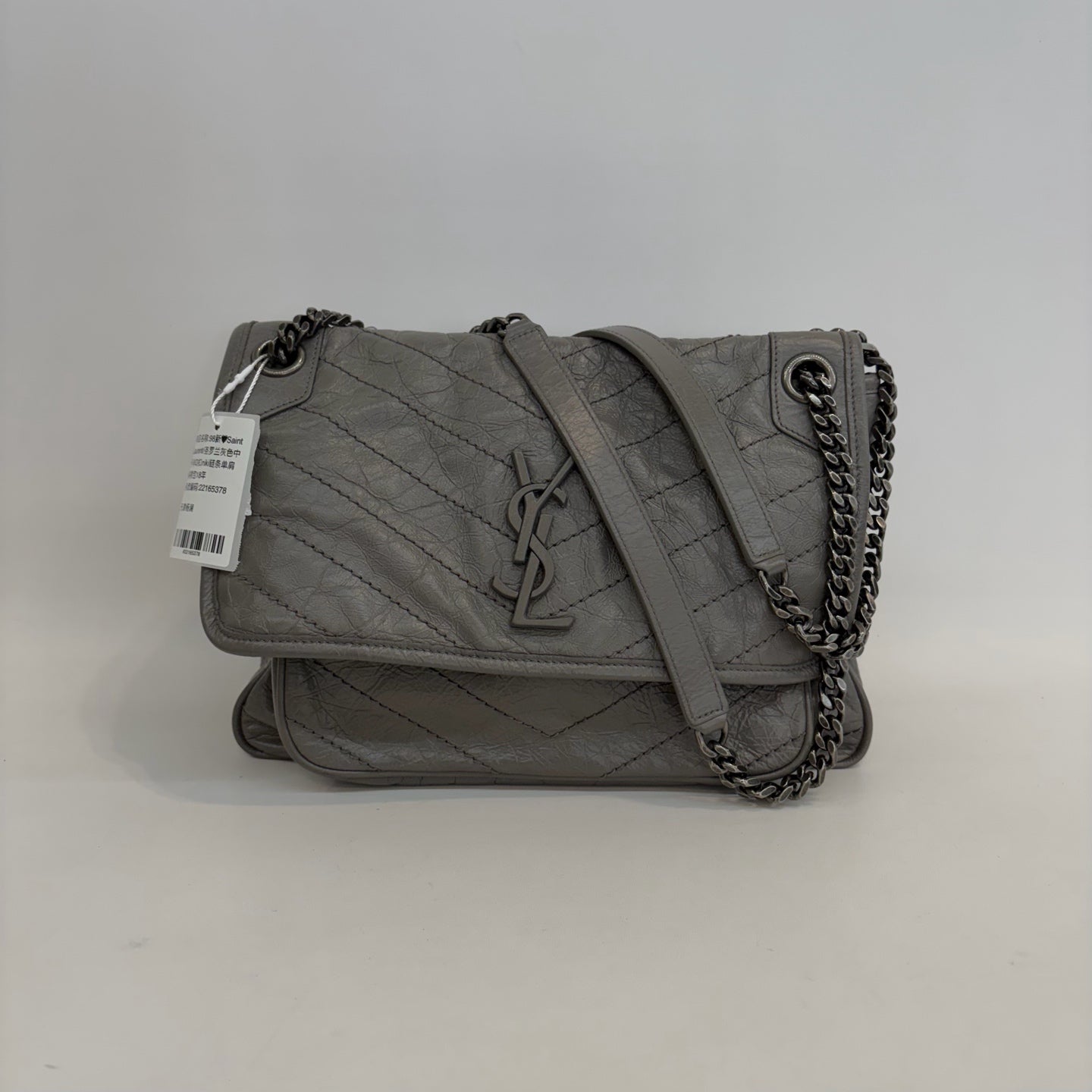 Saint Laurent - Other - Leather - Grey - (medium)