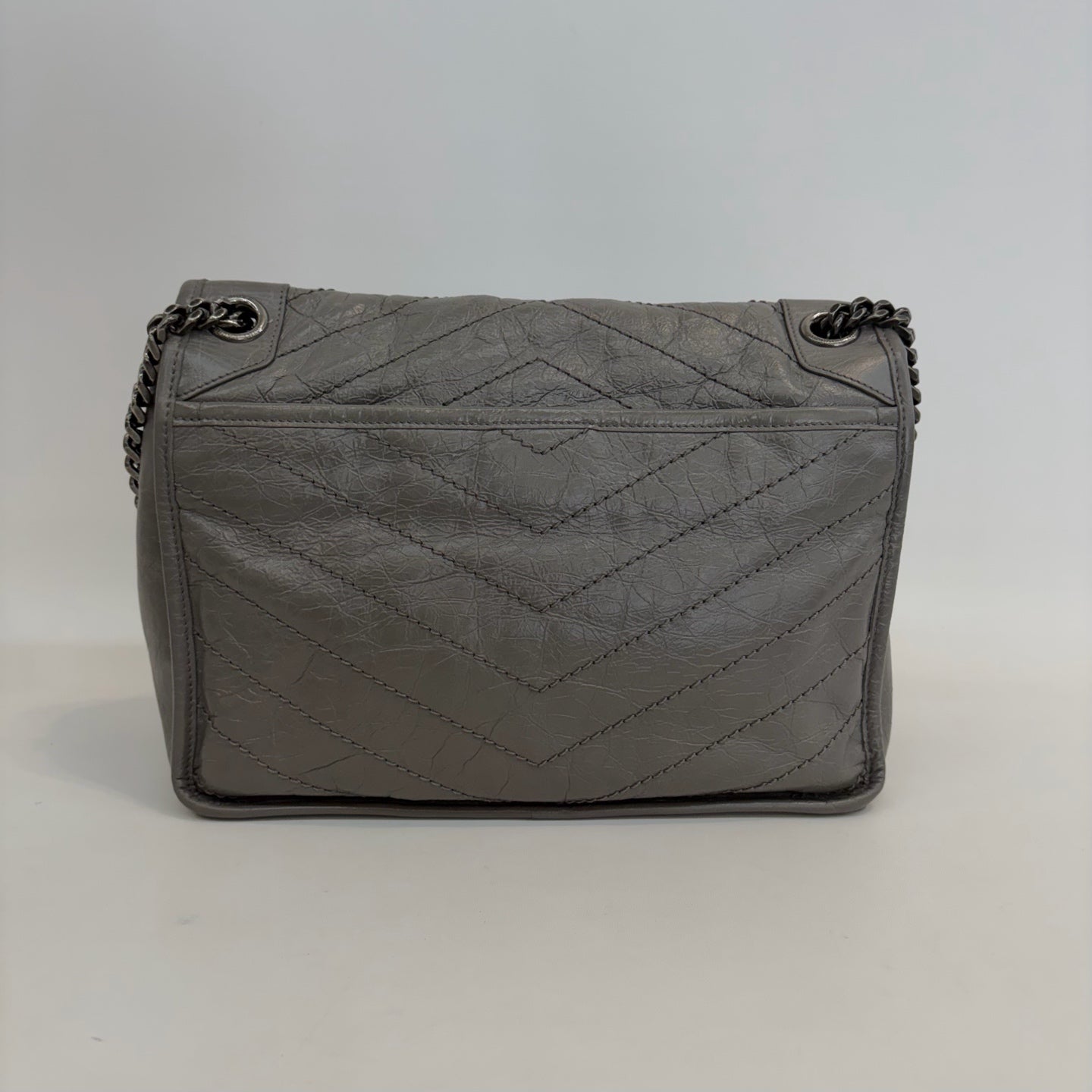 Saint Laurent - Other - Leather - Grey - (medium)