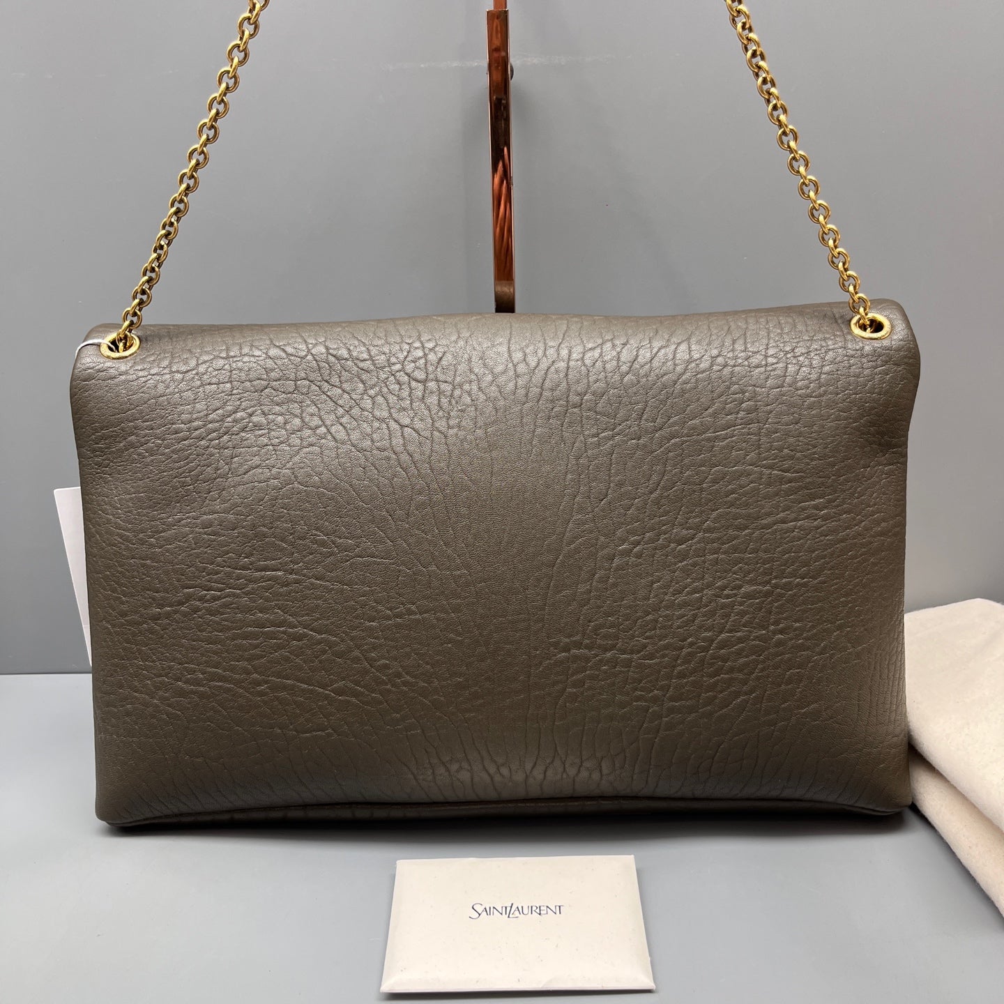 Saint Laurent - Other - Leather - Grey - (medium)