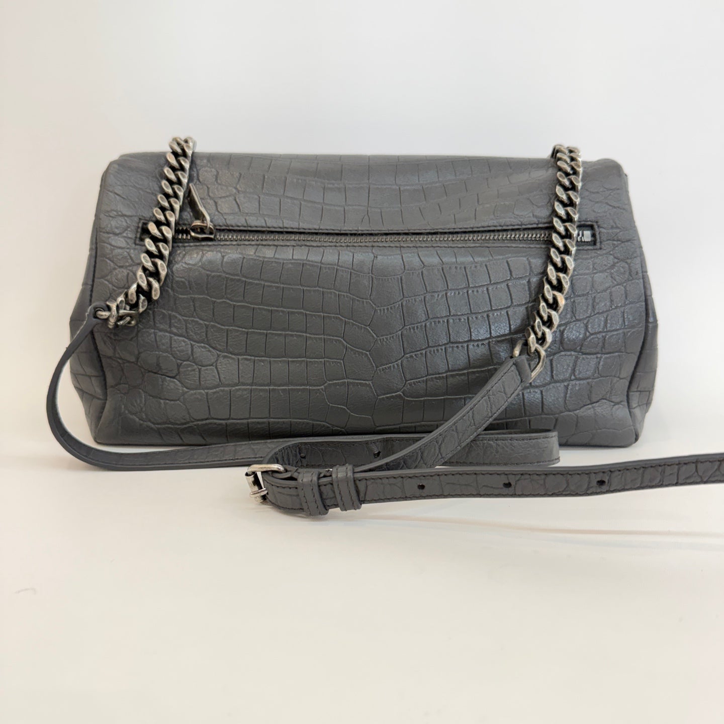 Saint Laurent - Other - Leather - Grey - (medium)