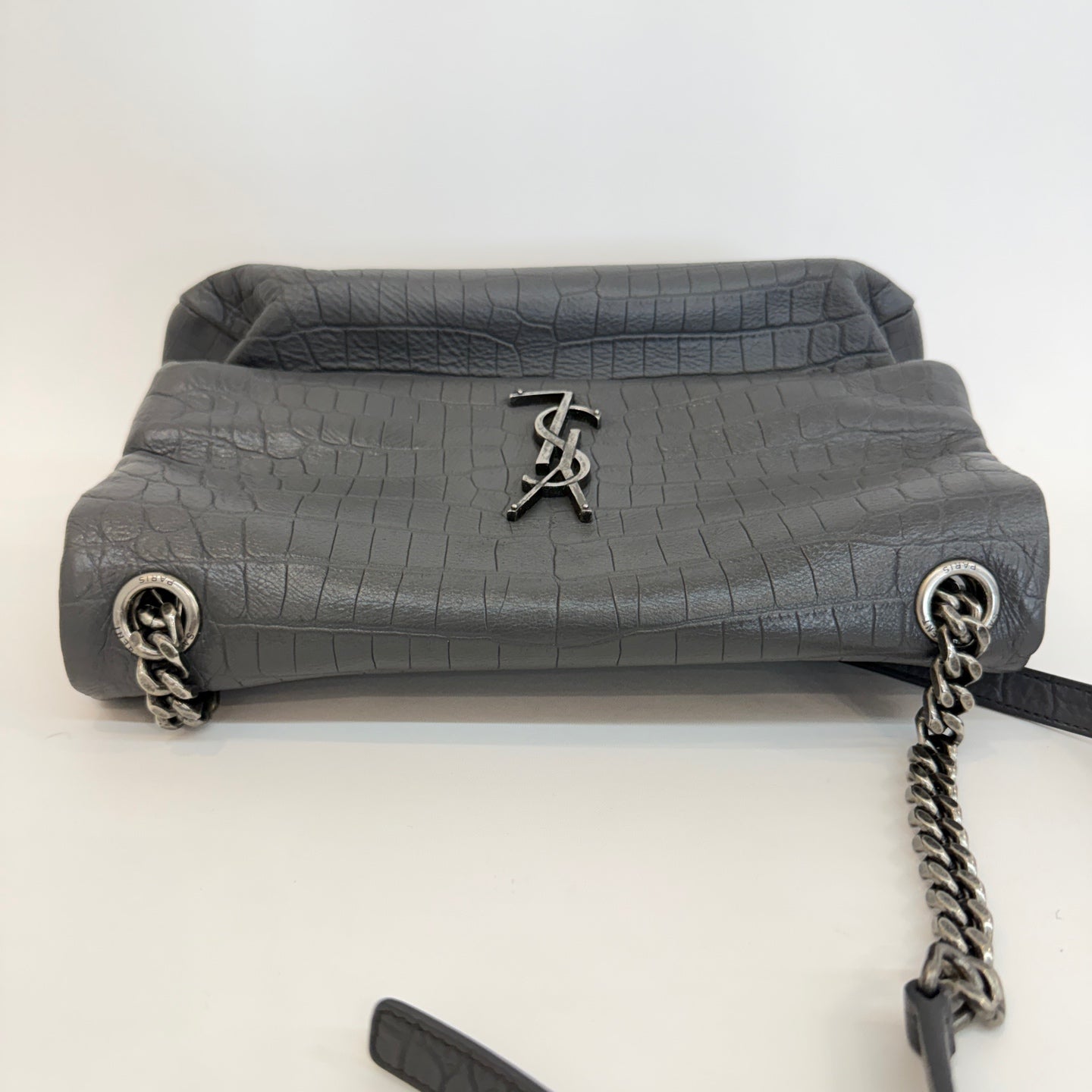 Saint Laurent - Other - Leather - Grey - (medium)