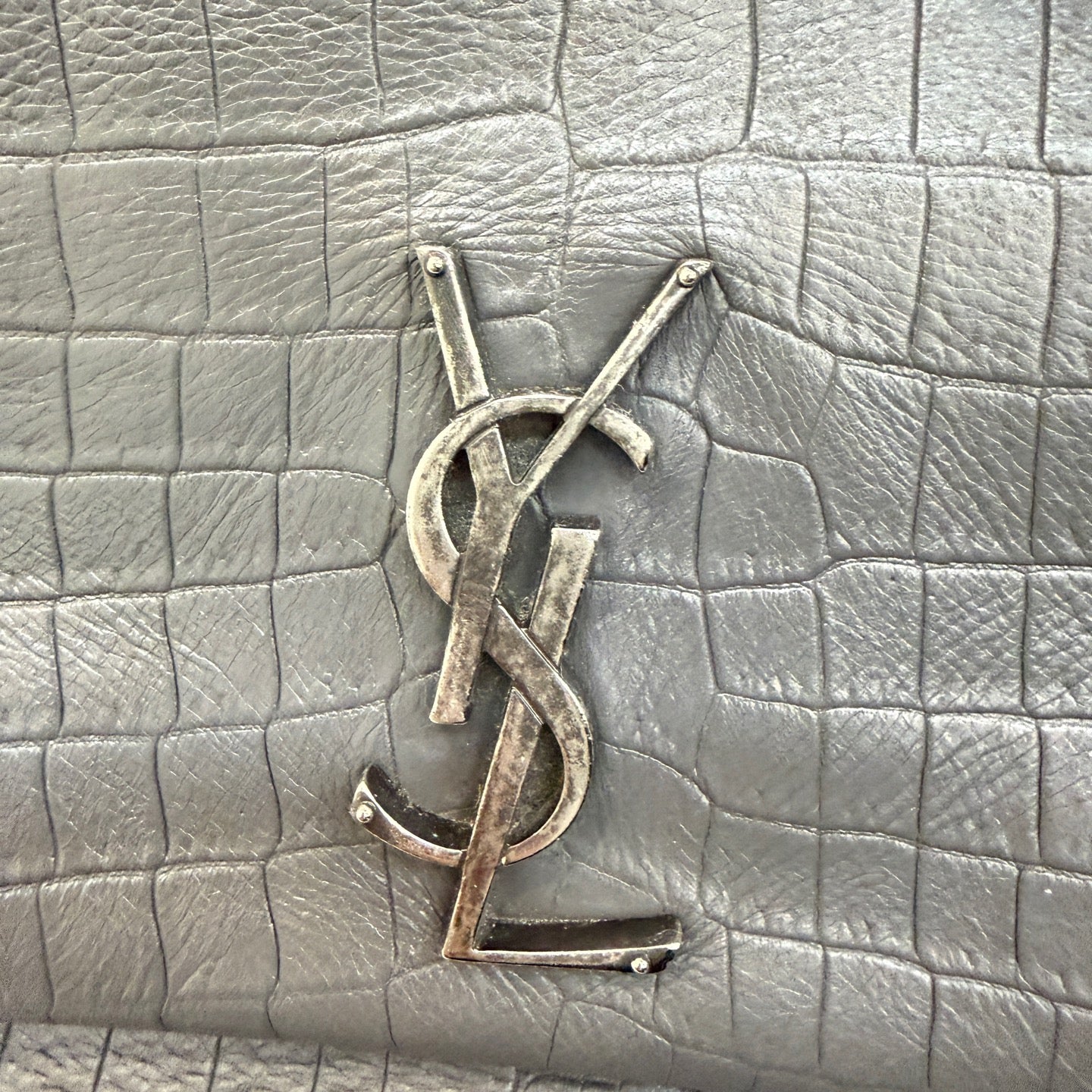 Saint Laurent - Other - Leather - Grey - (medium)