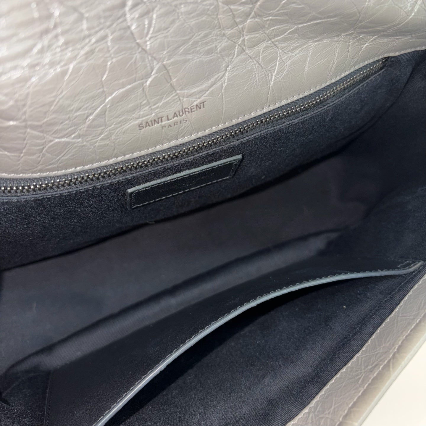 Saint Laurent - Other - Leather - Grey - (medium)
