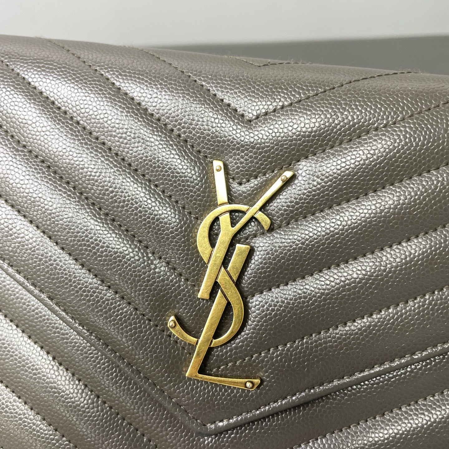 Saint Laurent - Other - Leather - Grey - (medium)