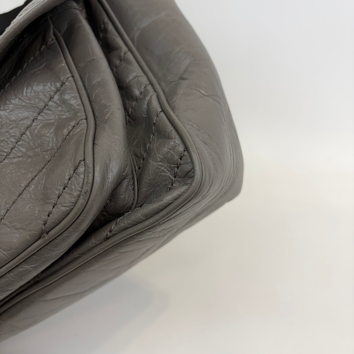 Saint Laurent - Other - Leather - Grey - (medium)