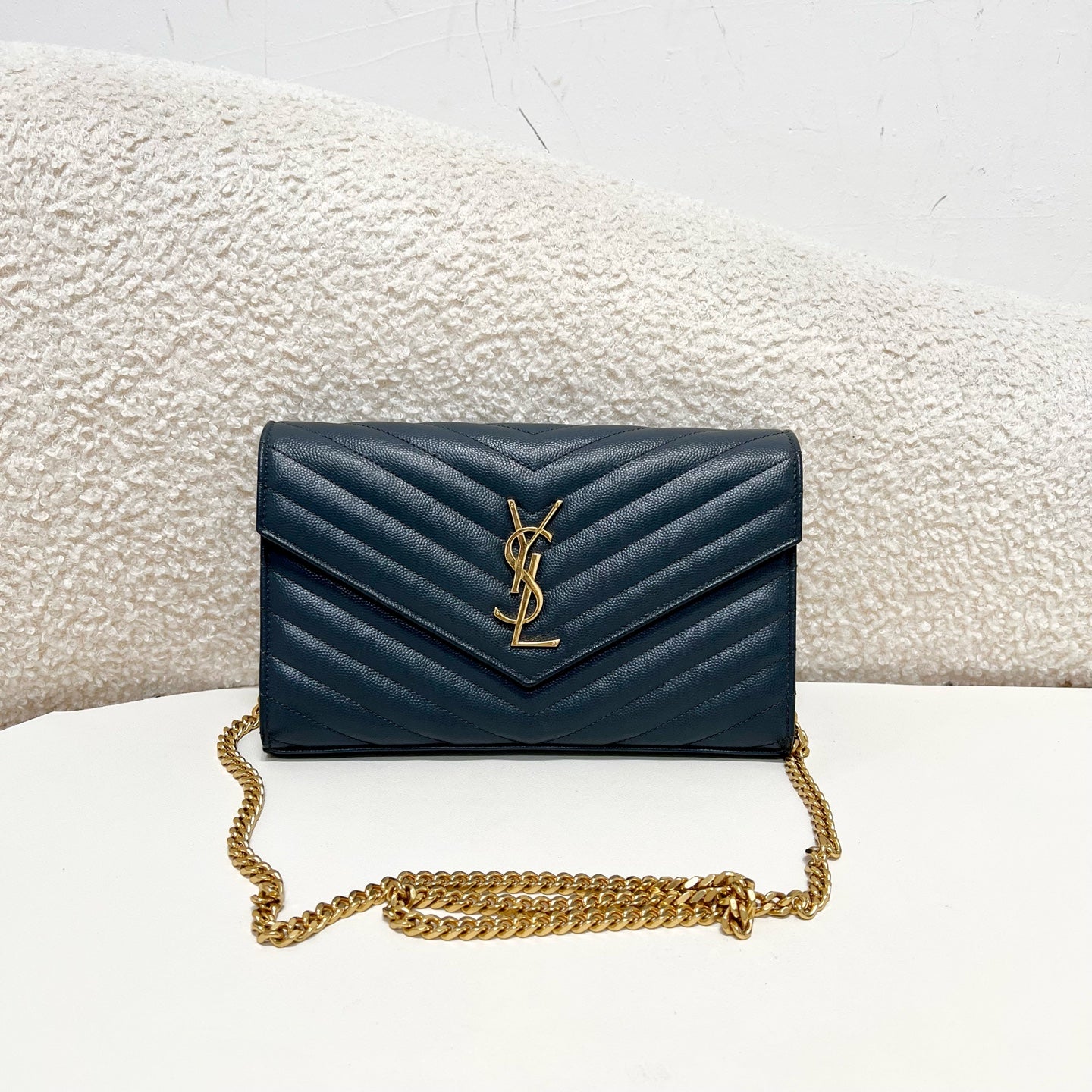 Saint Laurent - Other - Leather - Navy - (small)
