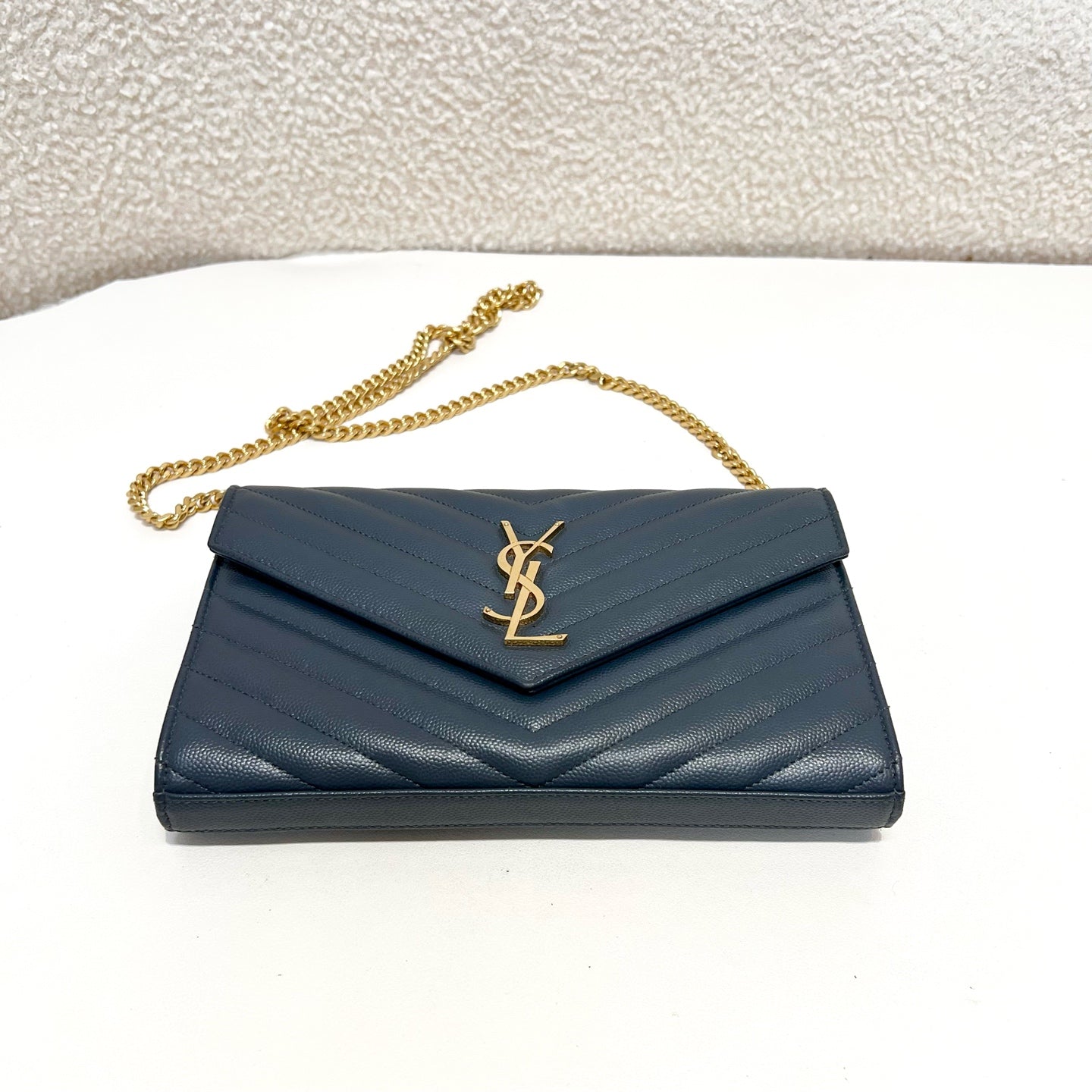Saint Laurent - Other - Leather - Navy - (small)