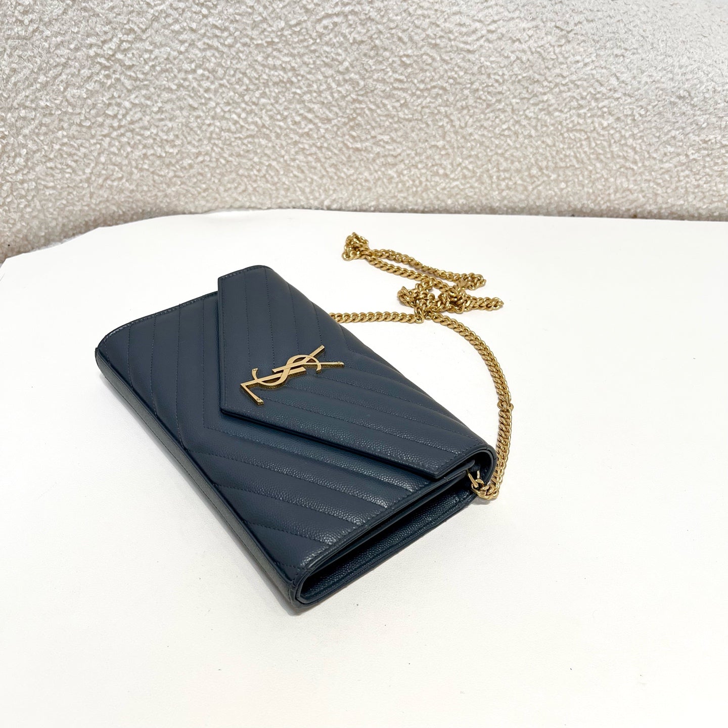 Saint Laurent - Other - Leather - Navy - (small)