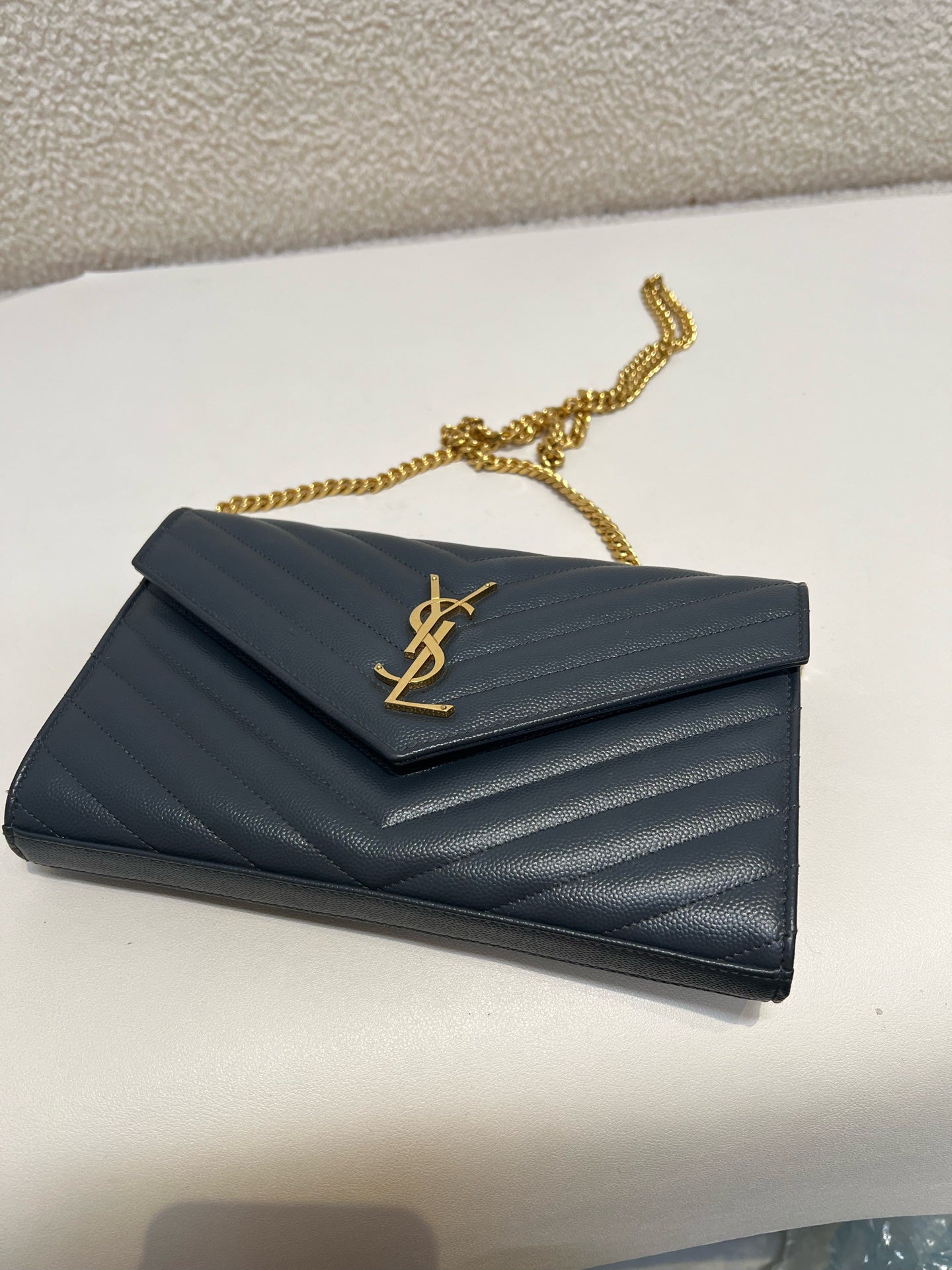 Saint Laurent - Other - Leather - Navy - (small)