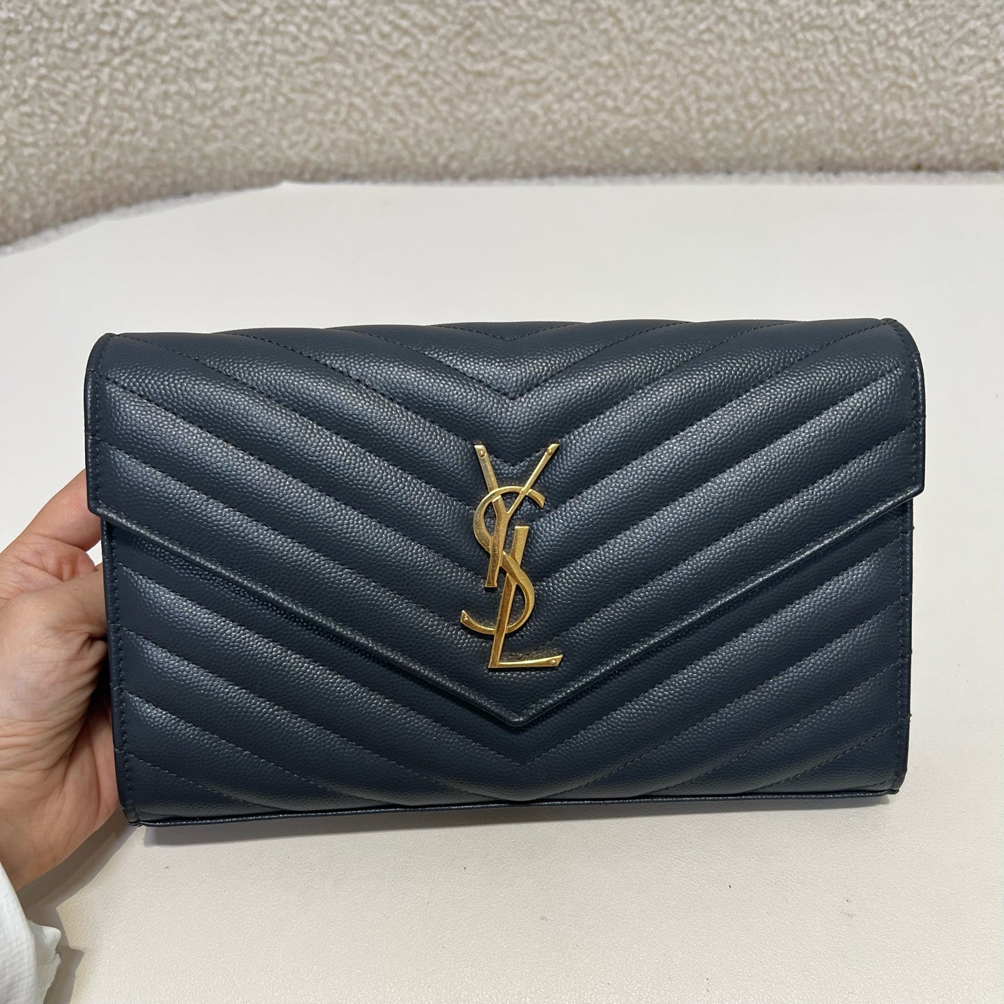 Saint Laurent - Other - Leather - Navy - (small)