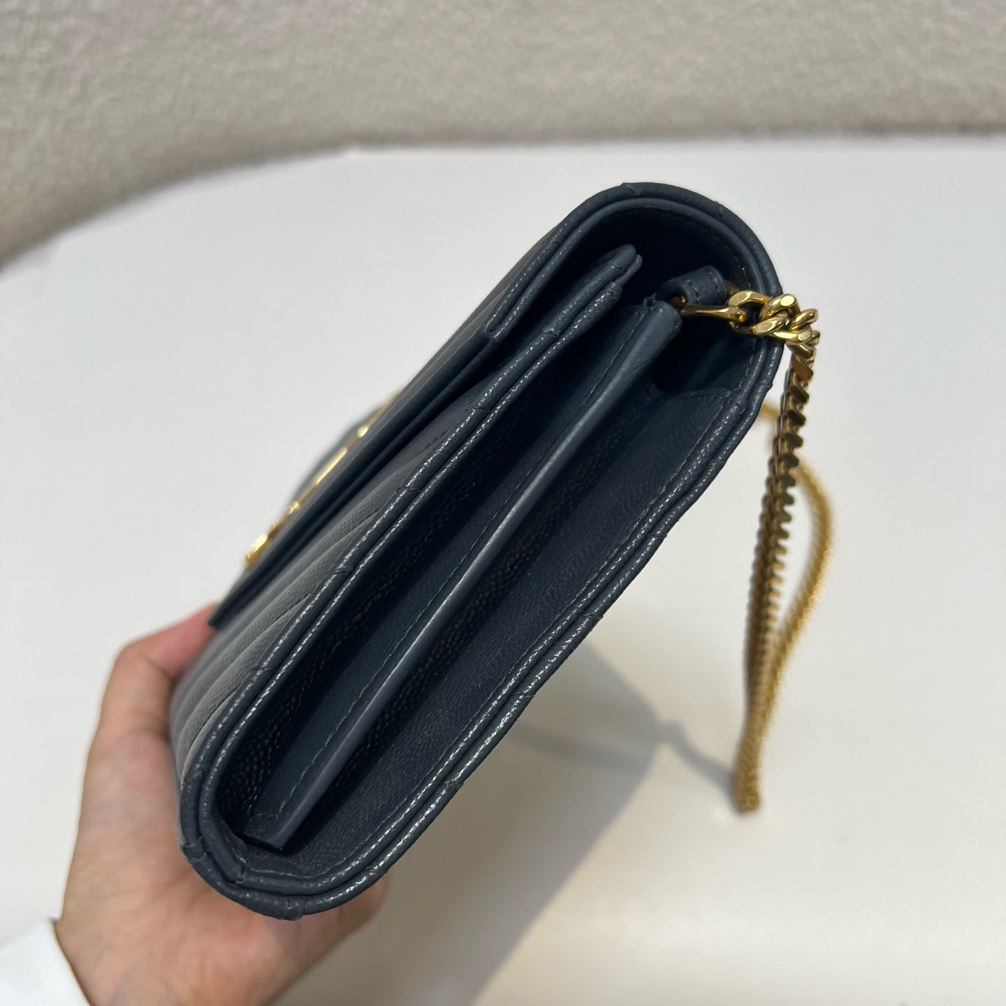 Saint Laurent - Other - Leather - Navy - (small)