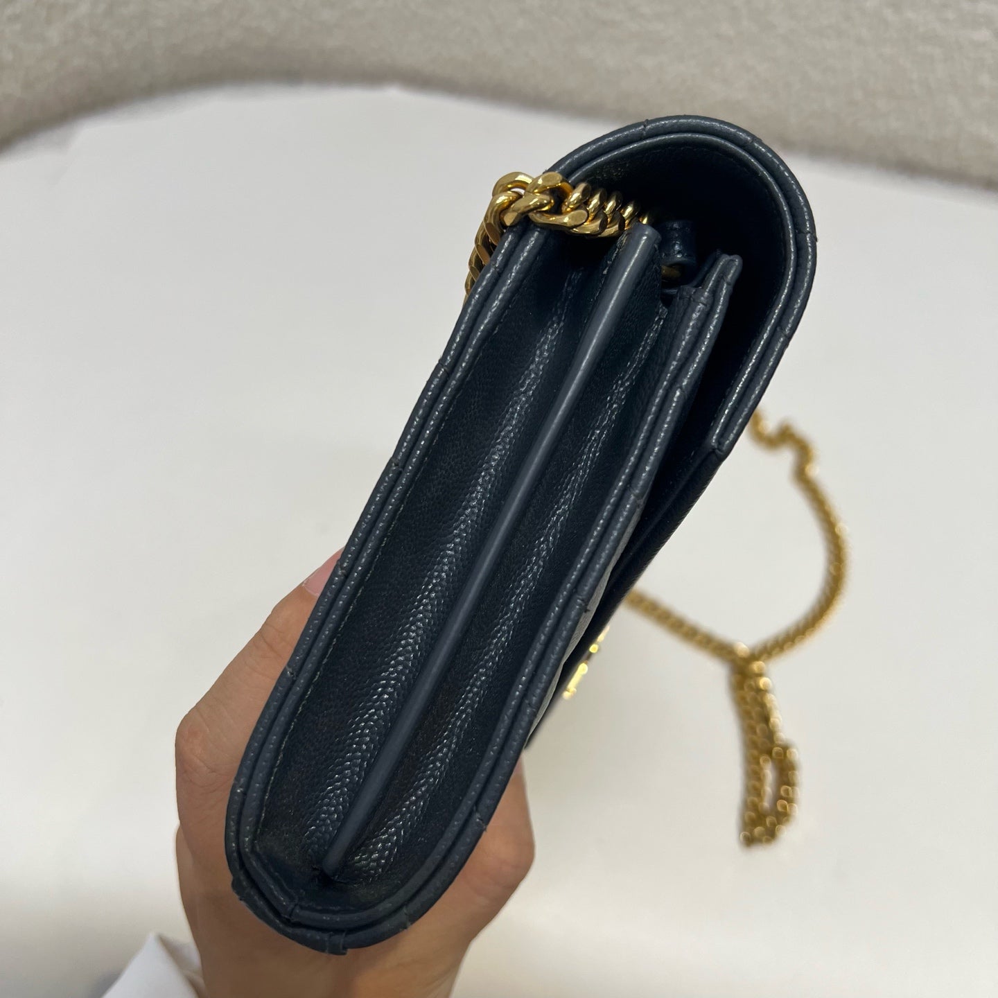 Saint Laurent - Other - Leather - Navy - (small)