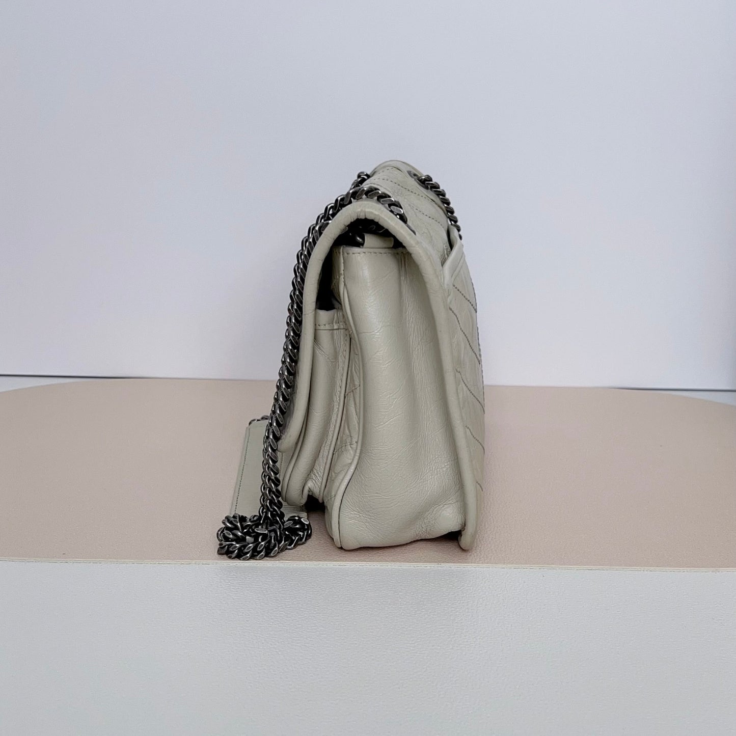 Saint Laurent - Other - Leather - White - (small)